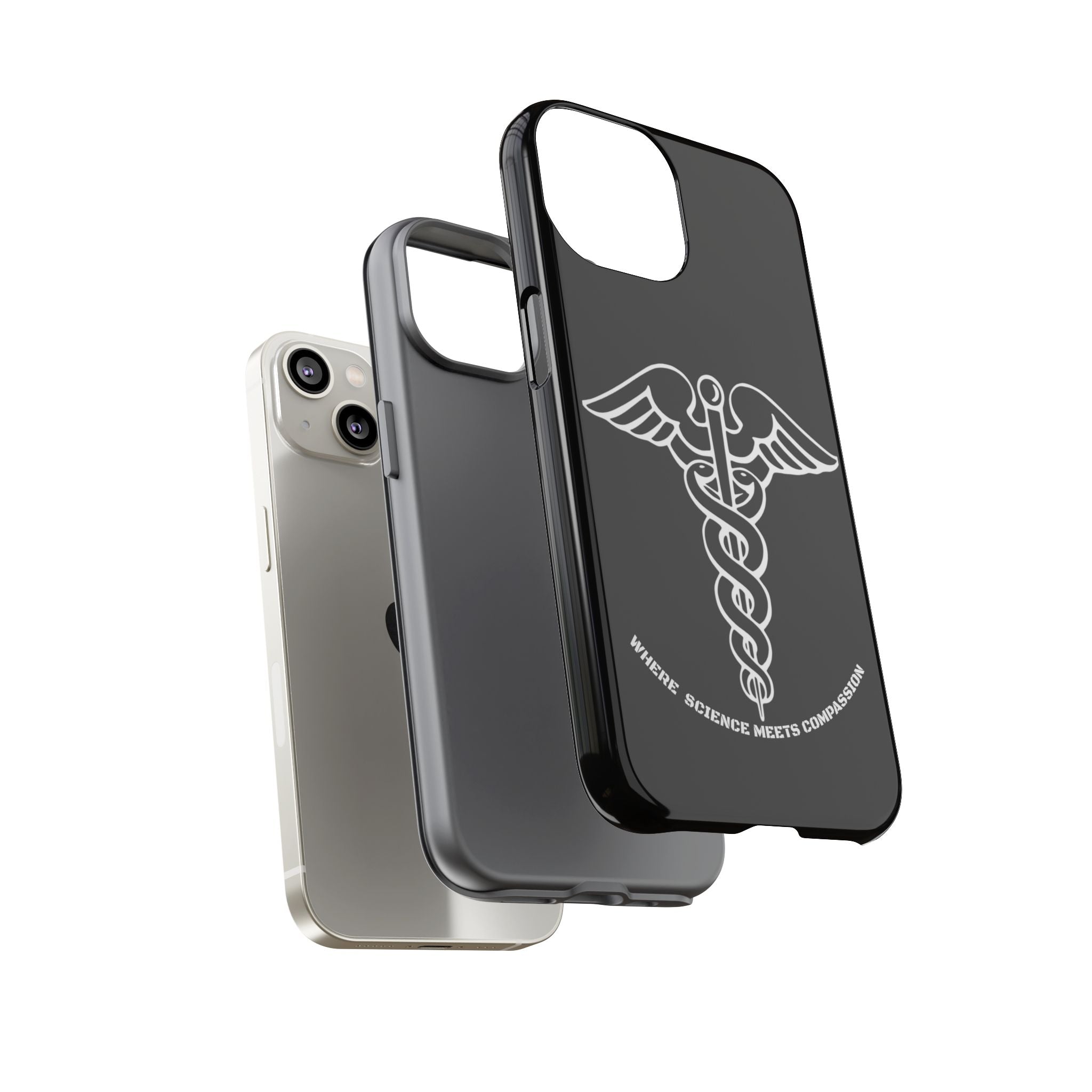 Medical Caduceus Phone Case — "Where Science Meets Compassion" Protective iPhone Cover