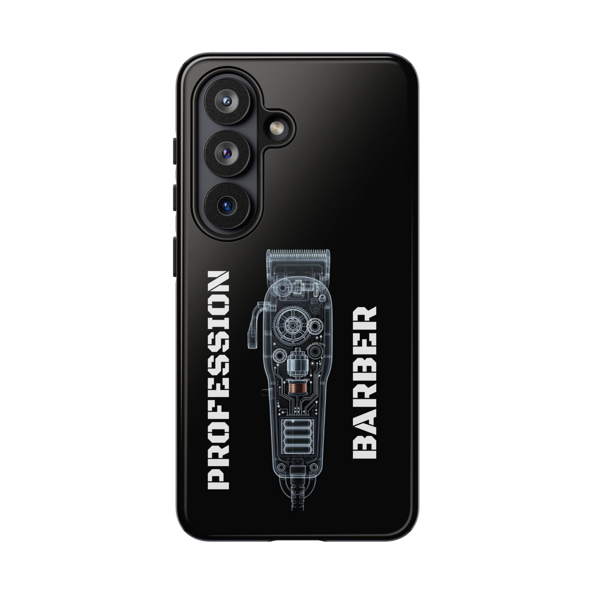 Barber Clip Cord X‑Ray Tough Phone Case – Professional Barber Gift
