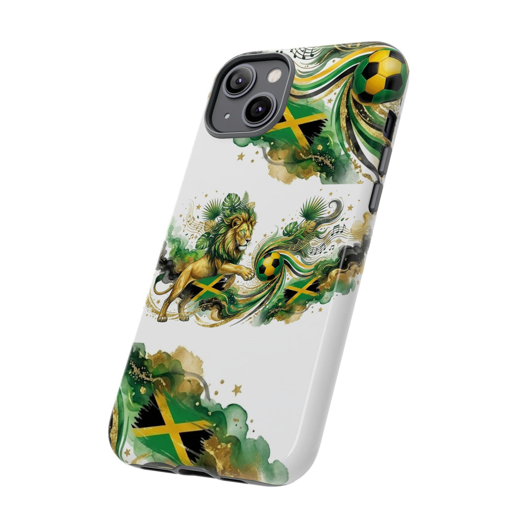 Jamaica Lion Phone Case — Jamaican Flag Rasta Protective Tough Case
