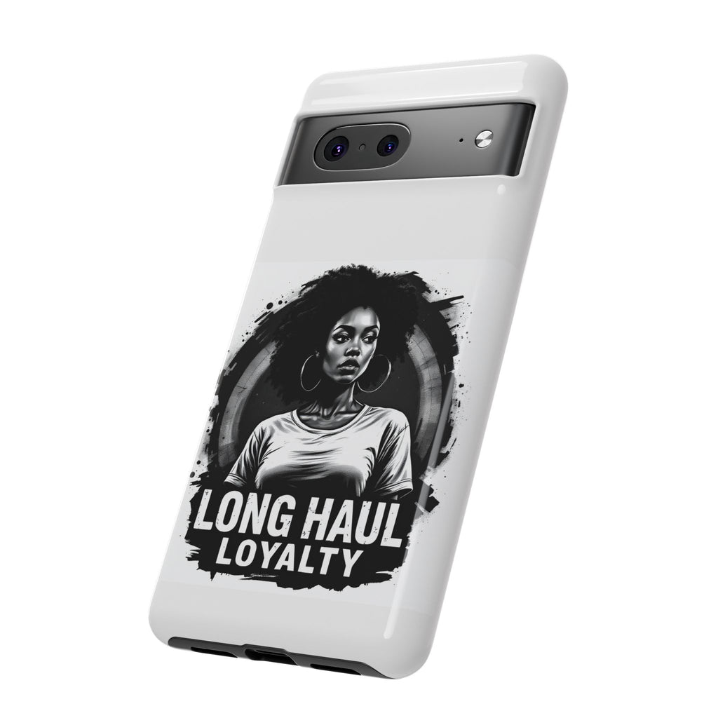 Phone Case — "Long Haul Loyalty" Black & White Portrait Protective Case