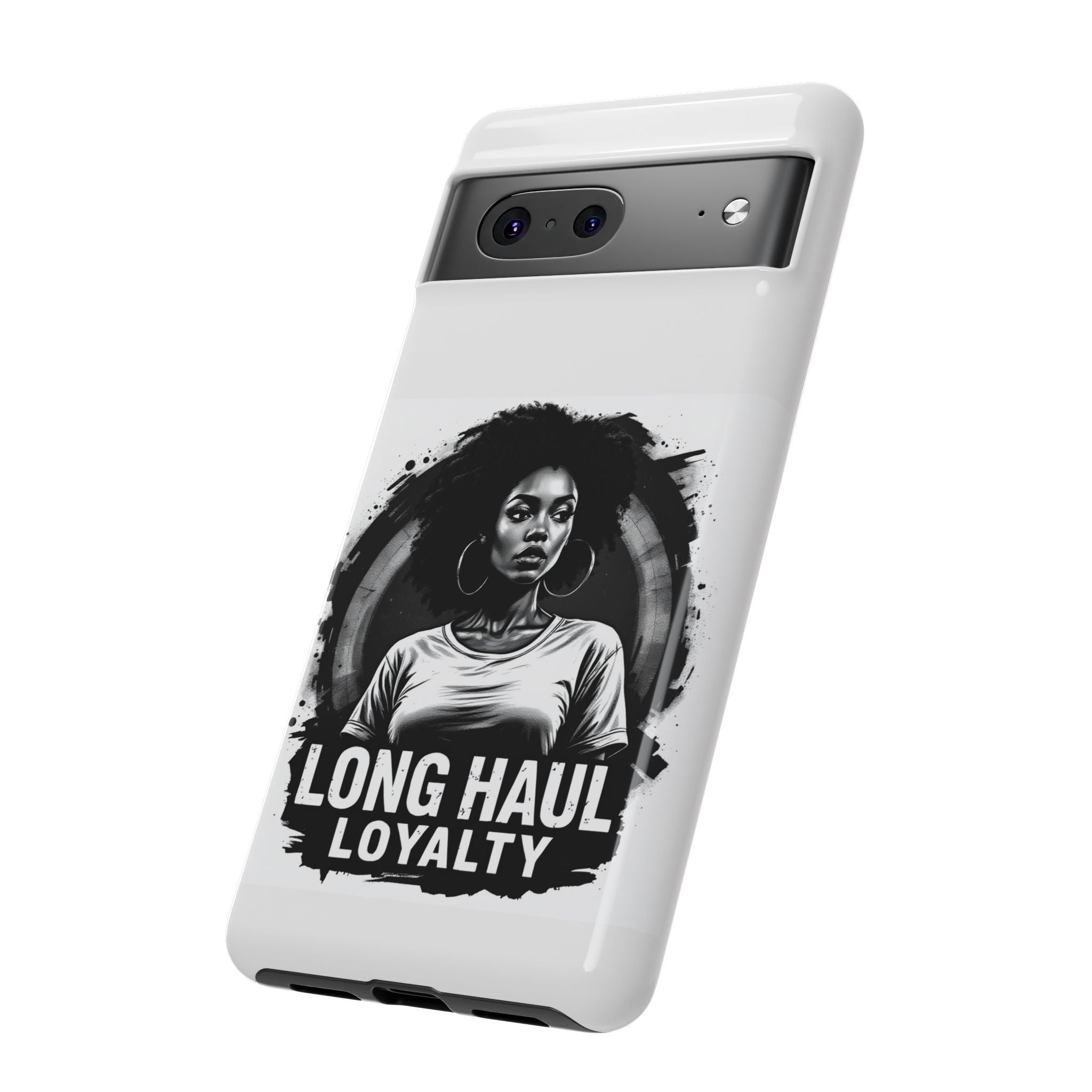 Phone Case — "Long Haul Loyalty" Black & White Portrait Protective Case