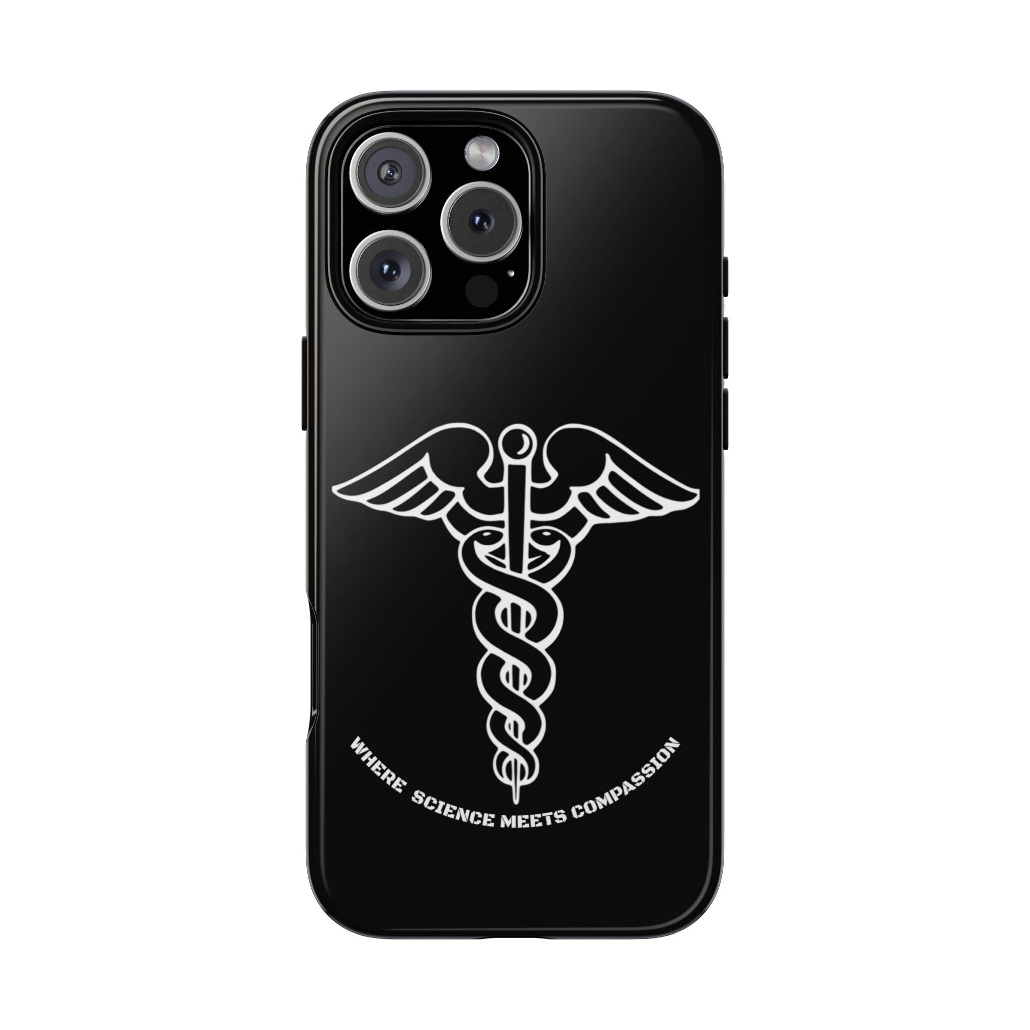 Medical Caduceus Phone Case — "Where Science Meets Compassion" Protective iPhone Cover