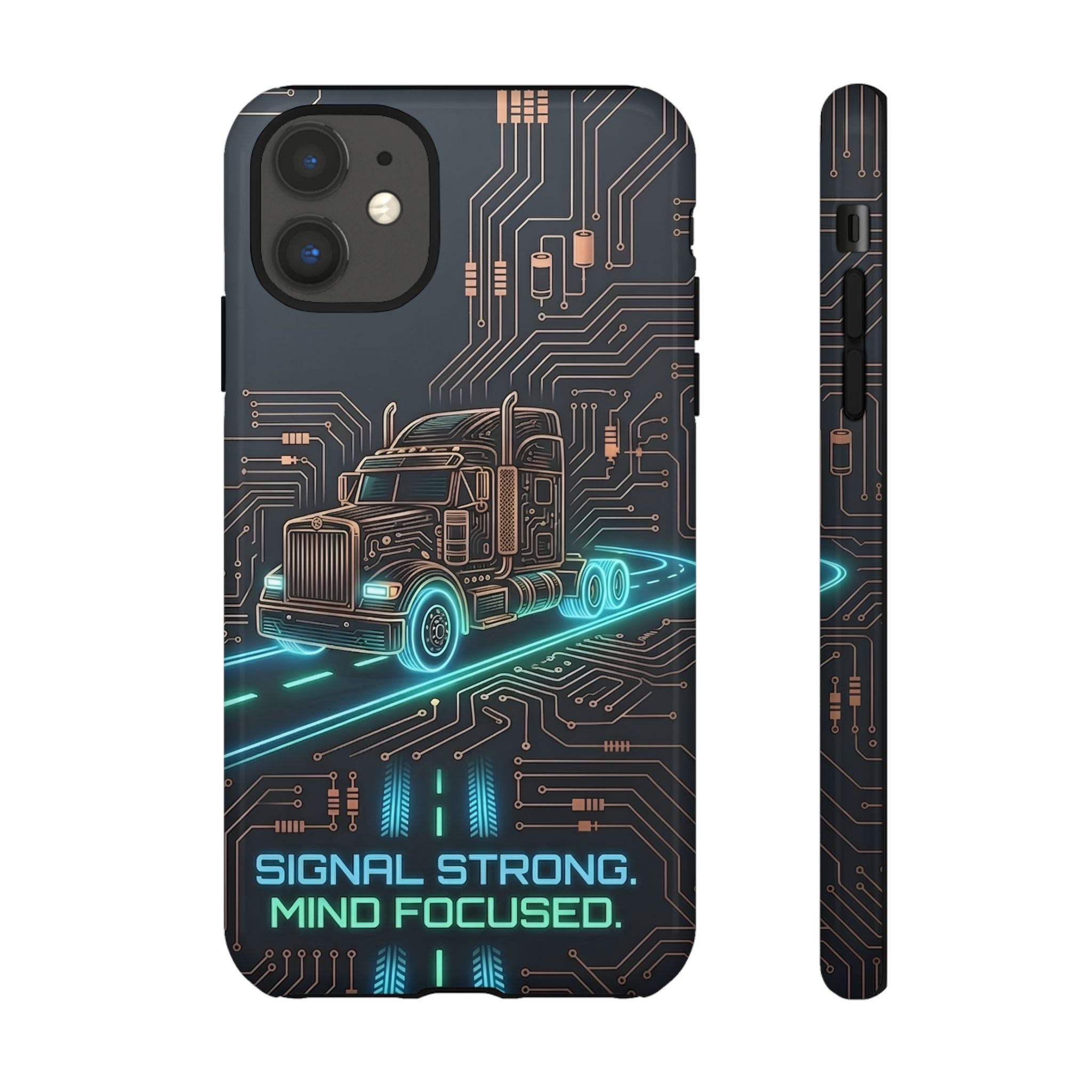 Truck Driver Gamer Phone Case — “Real Life. No Pause Button.”