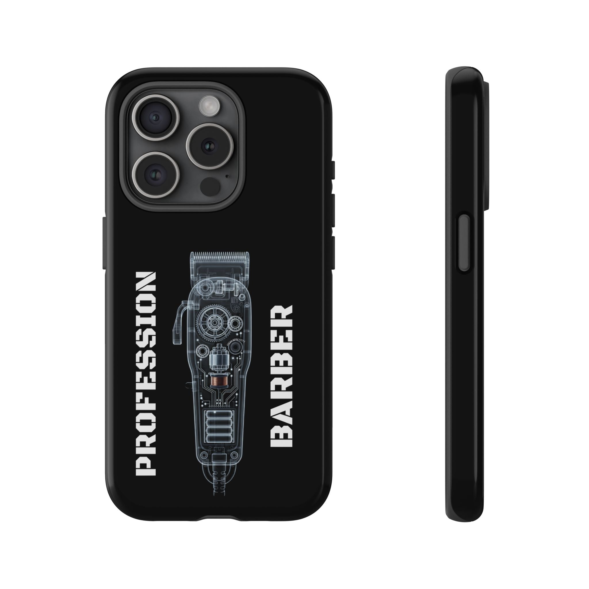 Barber Clip Cord X‑Ray Tough Phone Case – Professional Barber Gift