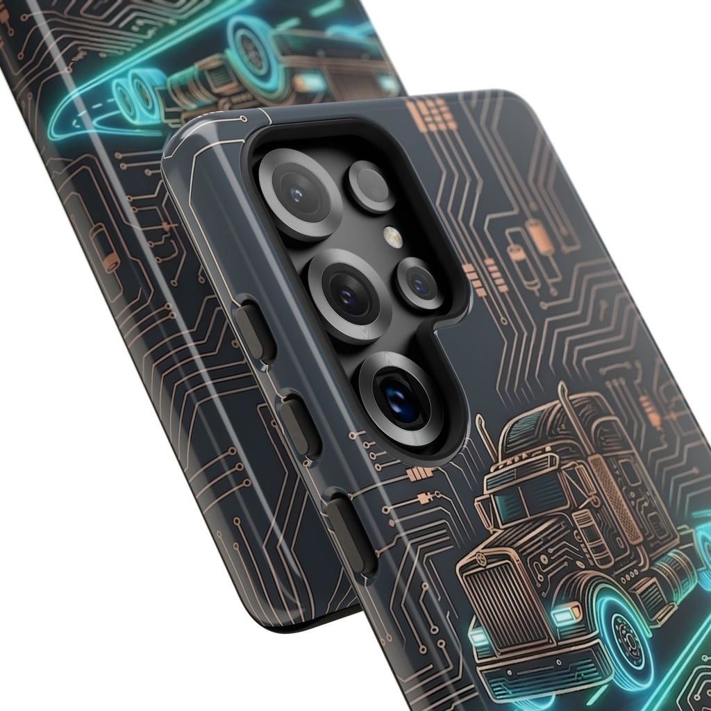 Truck Driver Gamer Phone Case — “Real Life. No Pause Button.”