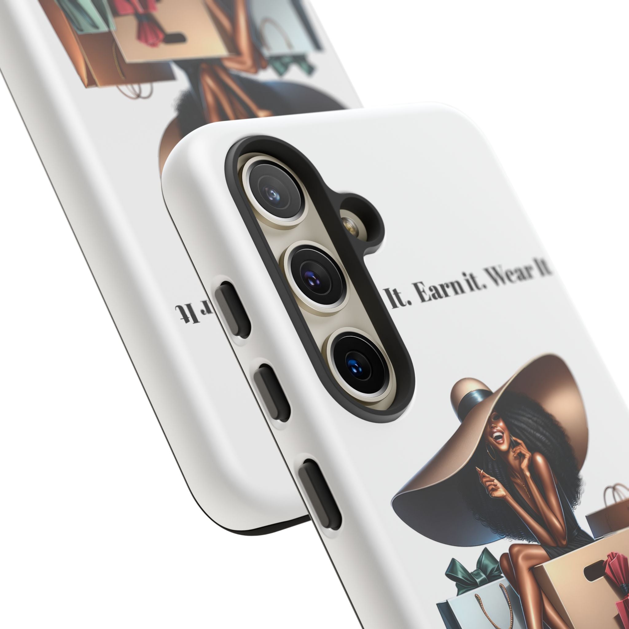 Phone Case - "Manifest It. Earn It. Wear It." Chic Shopper Design