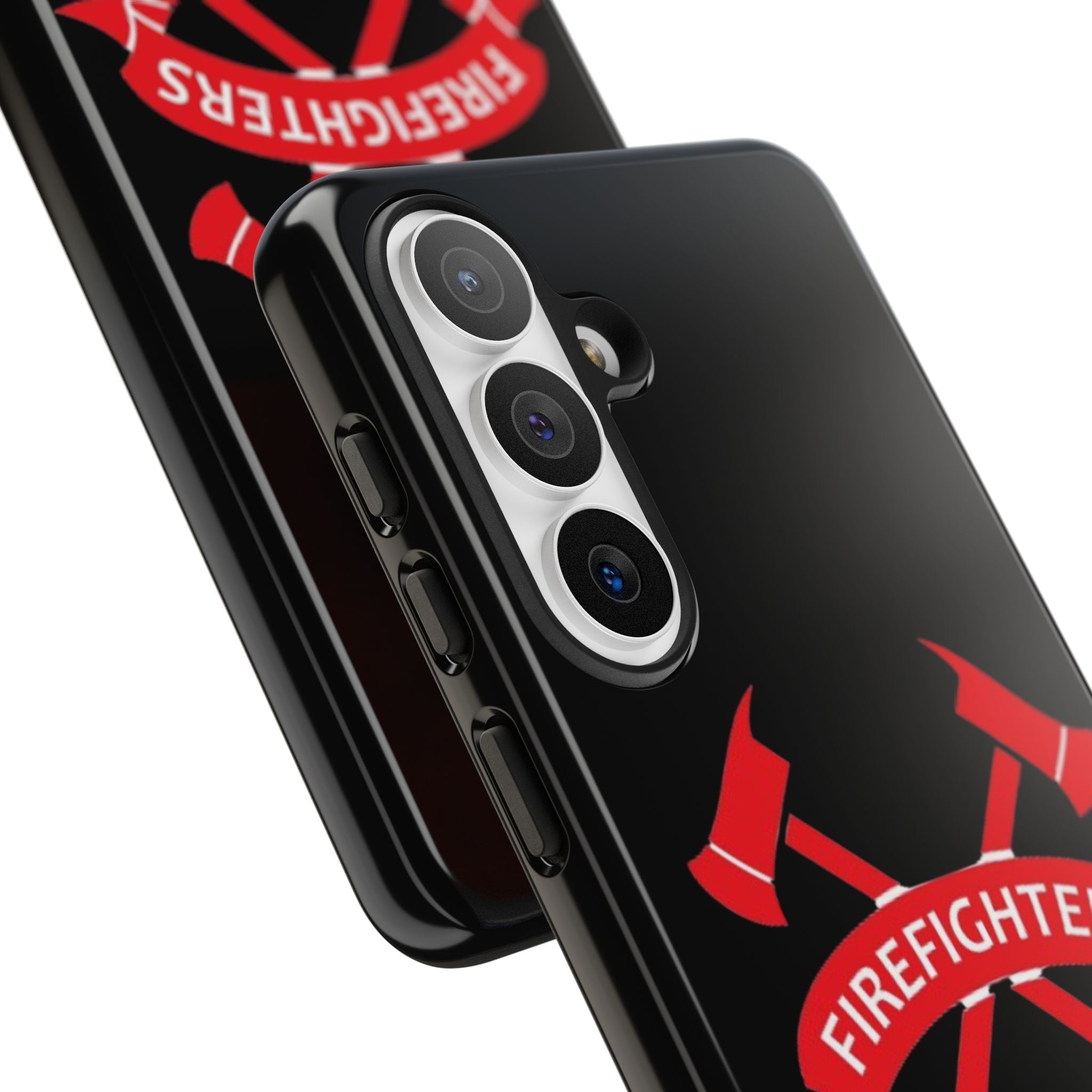 Firefighters Tough Phone Case — Red Crossed Axes Design