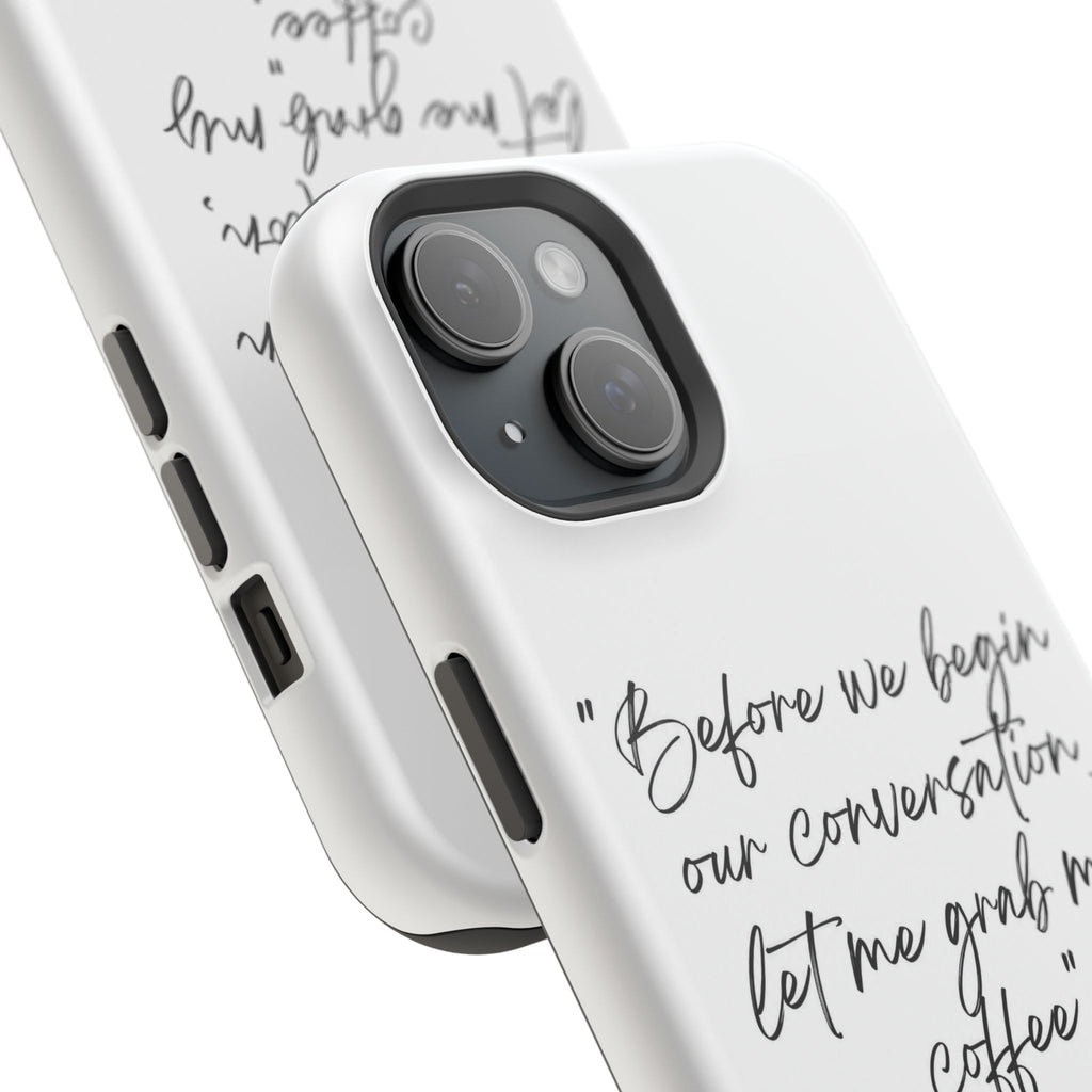 Coffee Quote Magnetic Impact-Resistant Phone Case