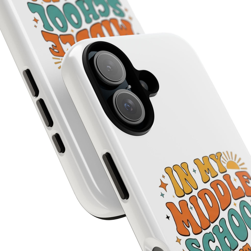 Middle School Parent Phone Case — "In My Middle School Parent Era" Retro Design
