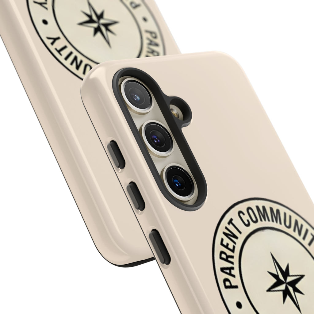 Parent Community Tough Phone Case — Durable Compass Logo Protective Cover