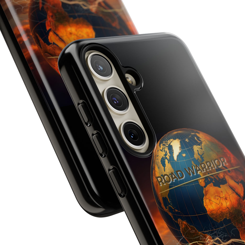 Truck Driver Phone Case — 'Global Road Warrior' Semi Truck Globe Tough Phone Cover