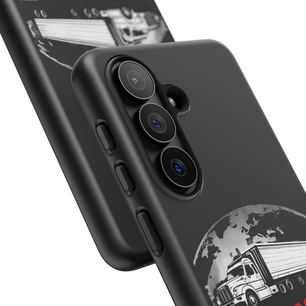 Truck Driver Phone Case - "My Daddy Keeps The World Rolling" Protective Cover
