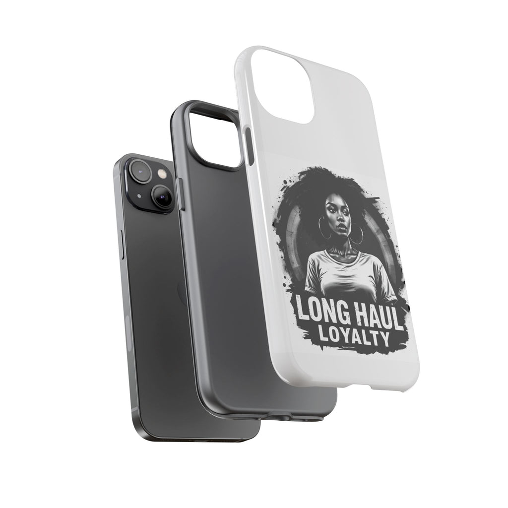 Phone Case — "Long Haul Loyalty" Black & White Portrait Protective Case