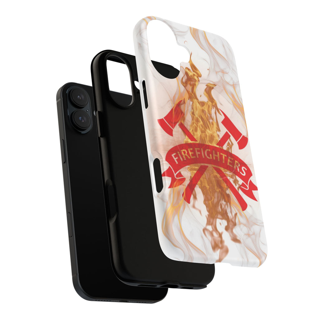 Firefighter Emblem Tough Magnetic Phone Case — Flame Design