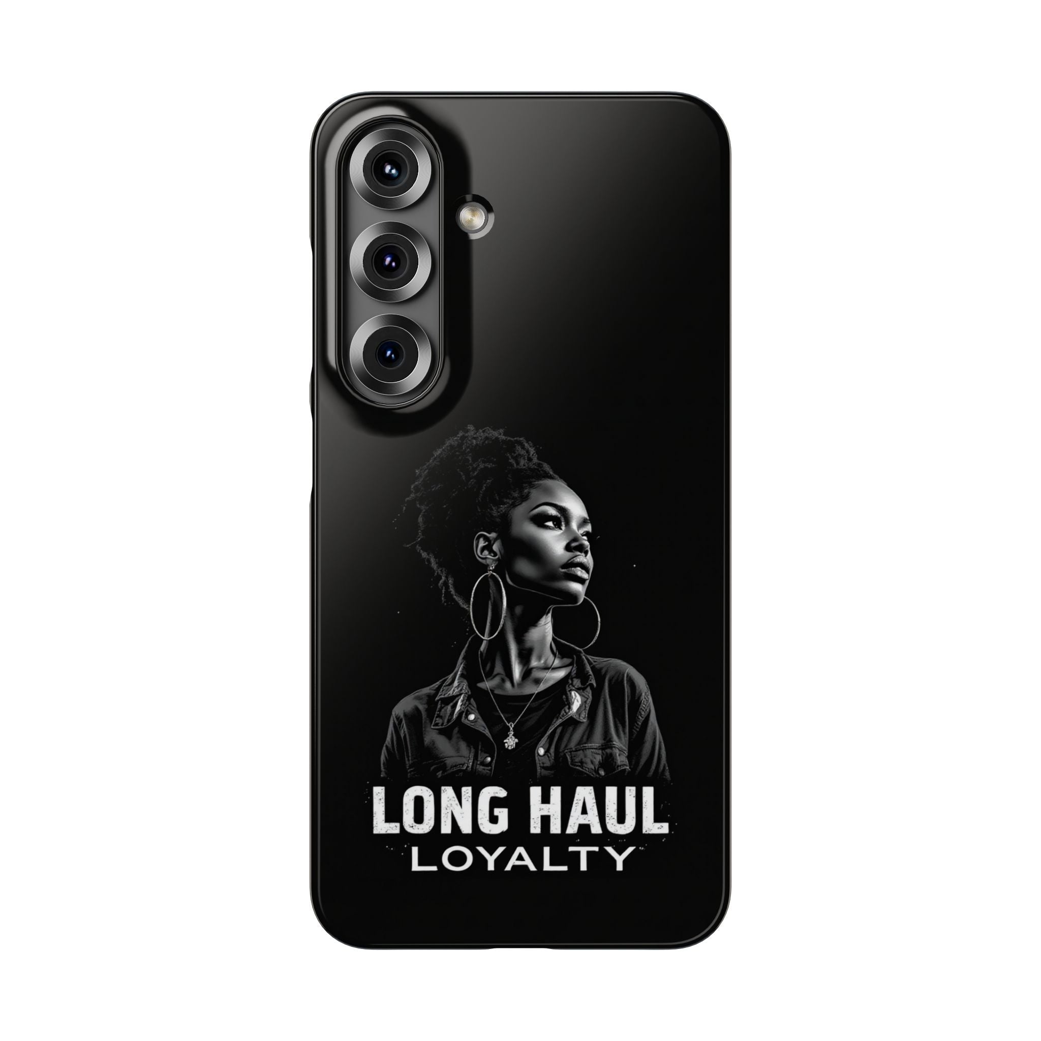Phone Case — "Long Haul Loyalty" Black Portrait Snap Case