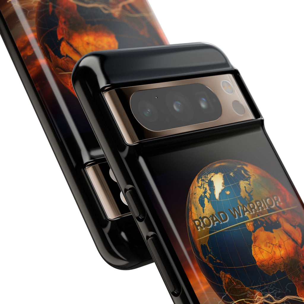 Truck Driver Phone Case — 'Global Road Warrior' Semi Truck Globe Tough Phone Cover