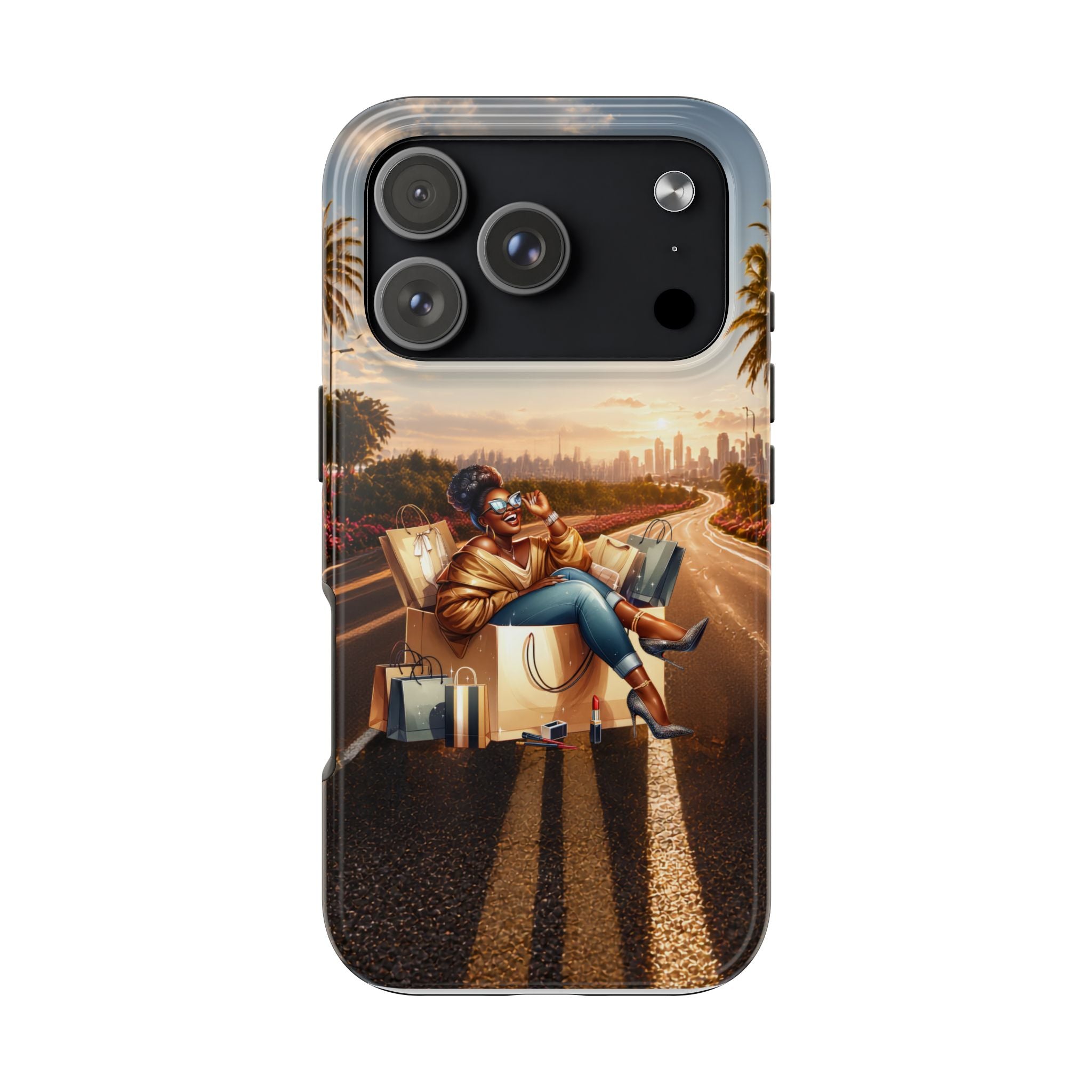 Sunset Roadtrip Tough Phone Case — Relaxed Traveler Design