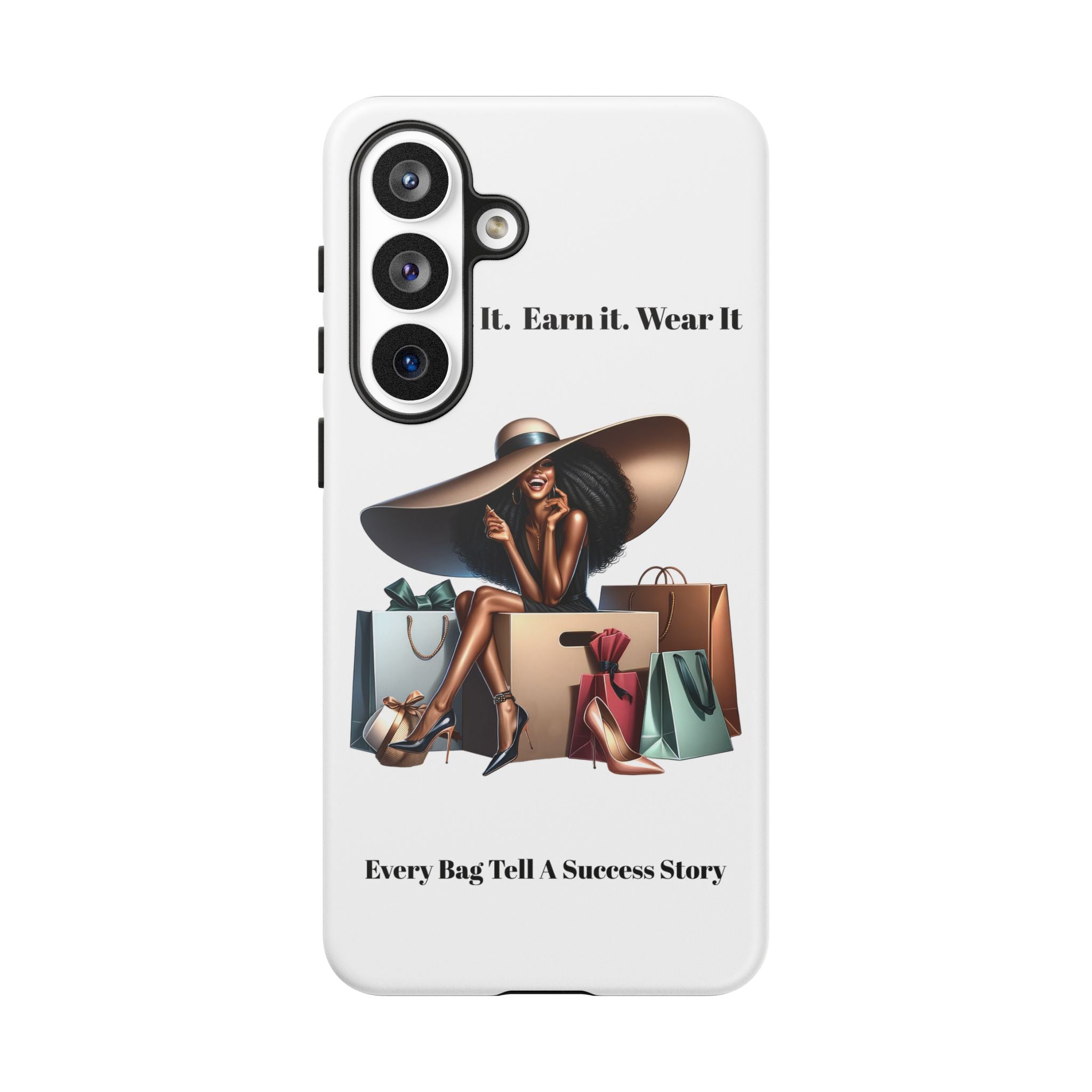 Phone Case - "Manifest It. Earn It. Wear It." Chic Shopper Design
