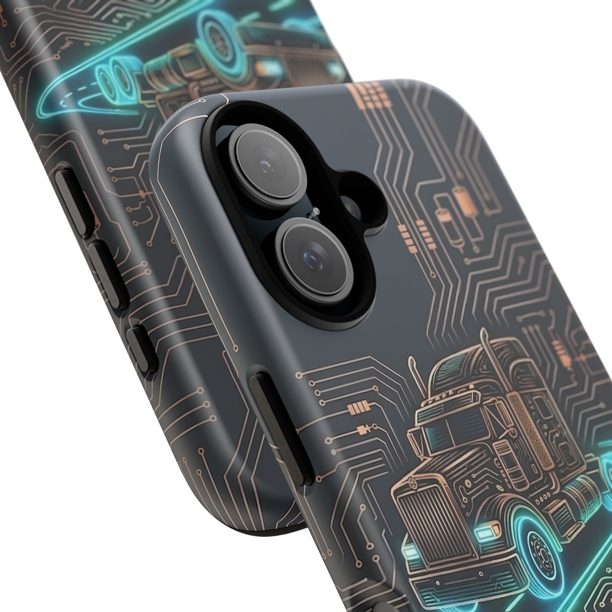 Truck Driver Gamer Phone Case — “Real Life. No Pause Button.”
