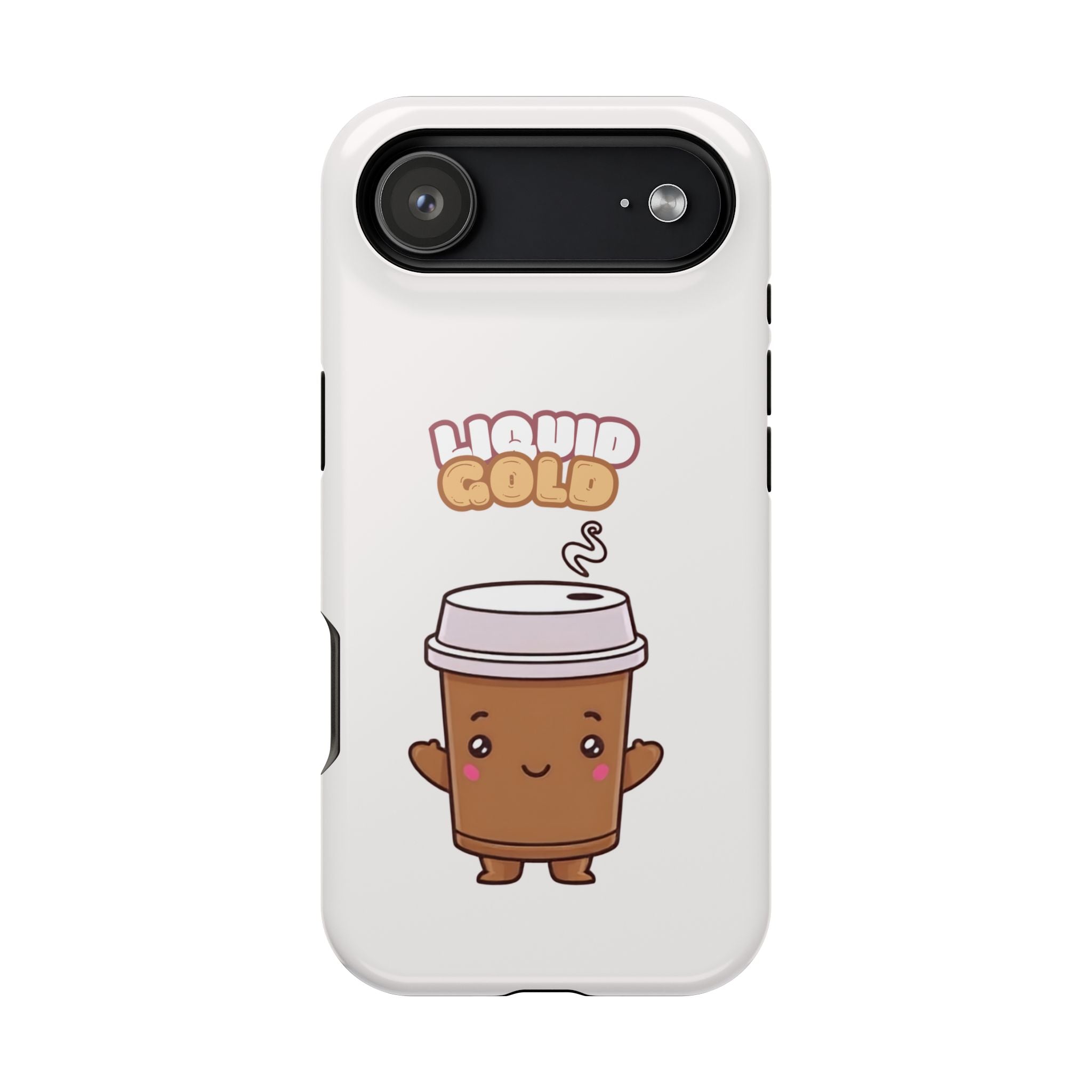 Coffee Cup Phone Case – “Liquid Gold” Cute Kawaii Espresso Impact-Resistant Case