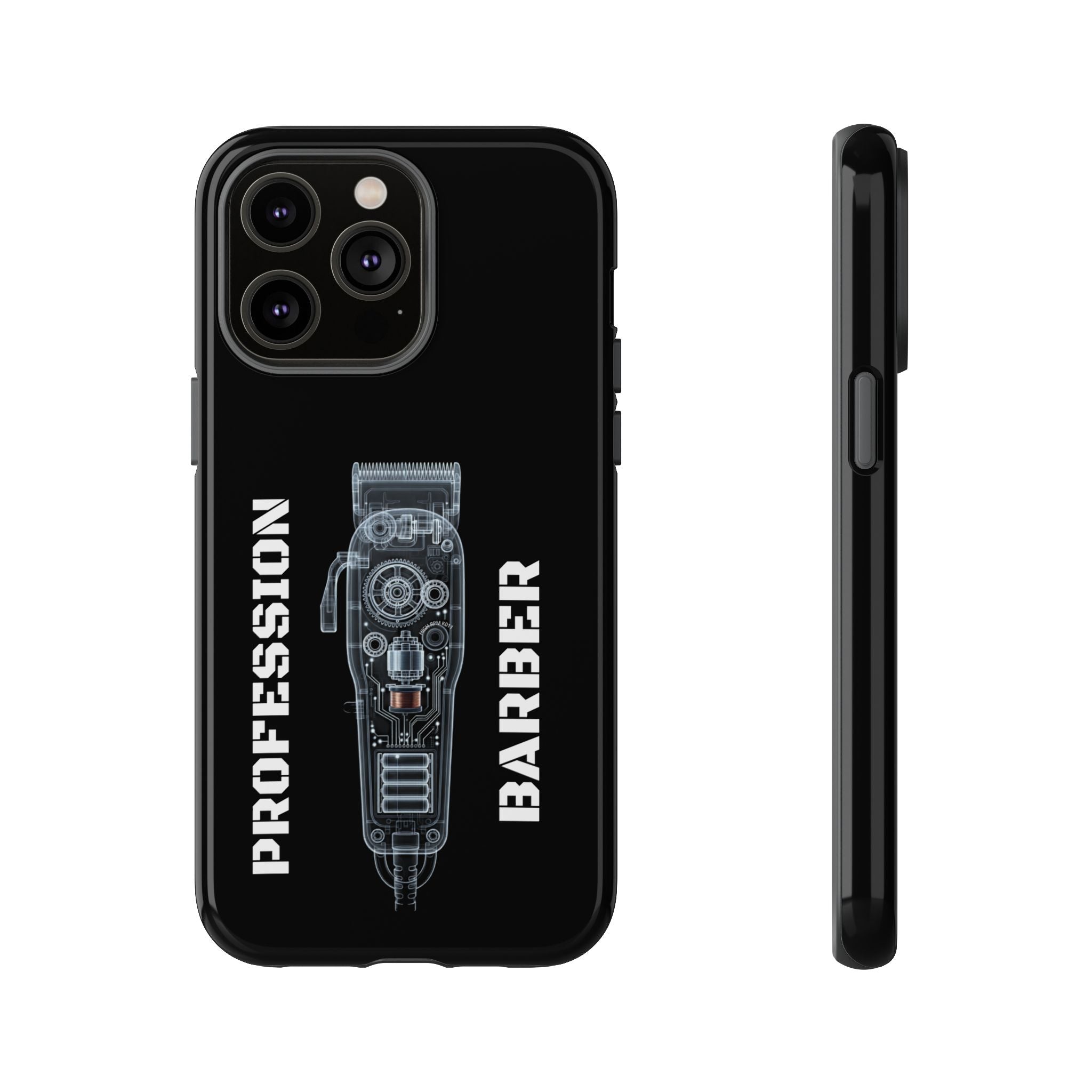 Barber Clip Cord X‑Ray Tough Phone Case – Professional Barber Gift