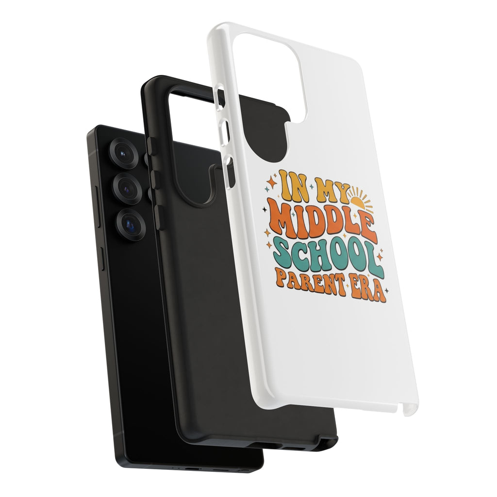 Middle School Parent Phone Case — "In My Middle School Parent Era" Retro Design
