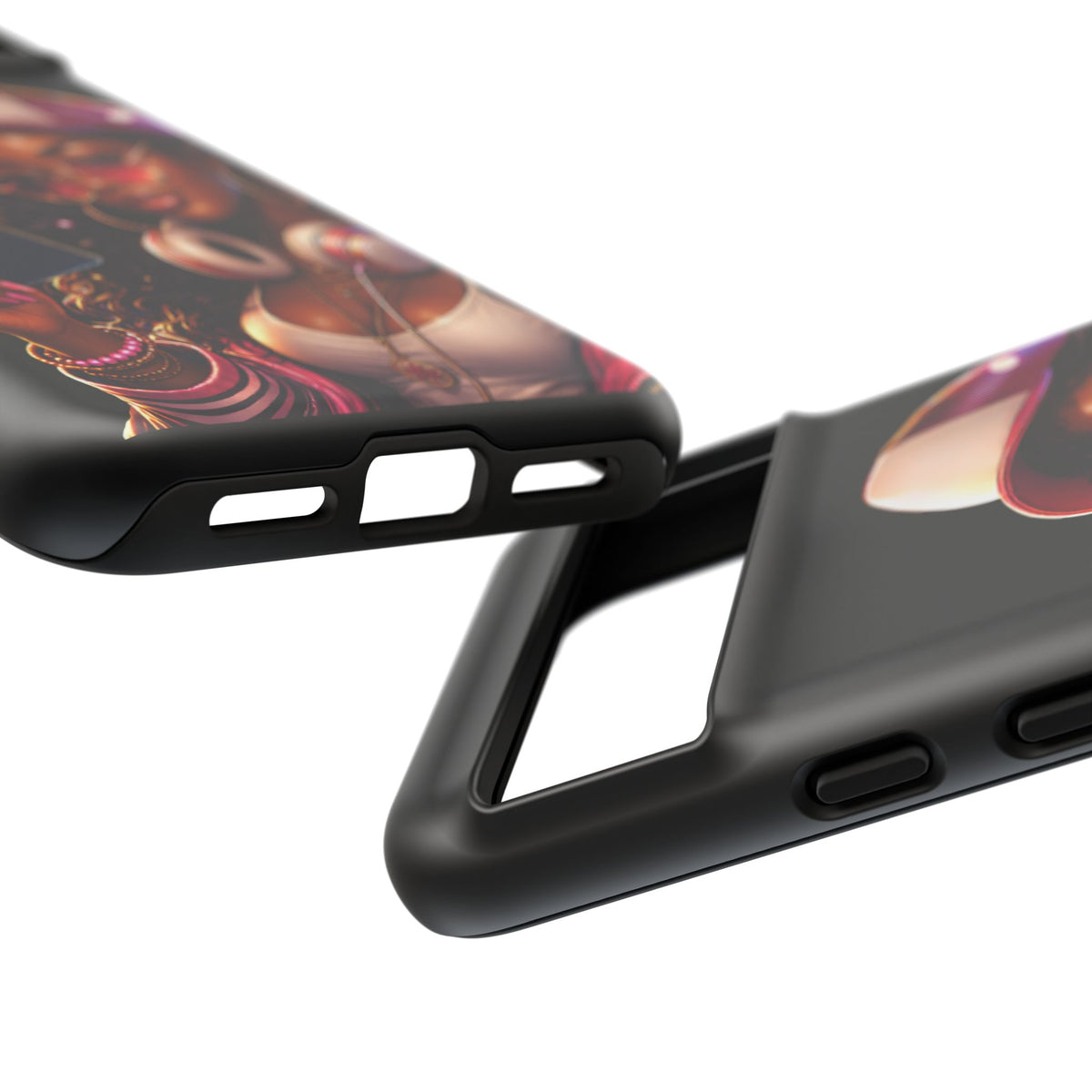 Tough Case – Stylized Urban Girl Phone Case with Headphones & Passport