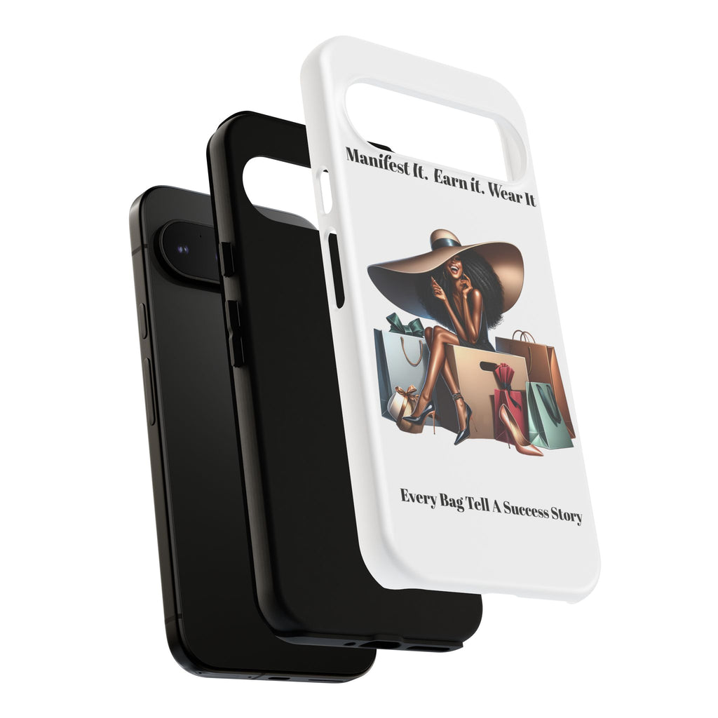 Phone Case - "Manifest It. Earn It. Wear It." Chic Shopper Design