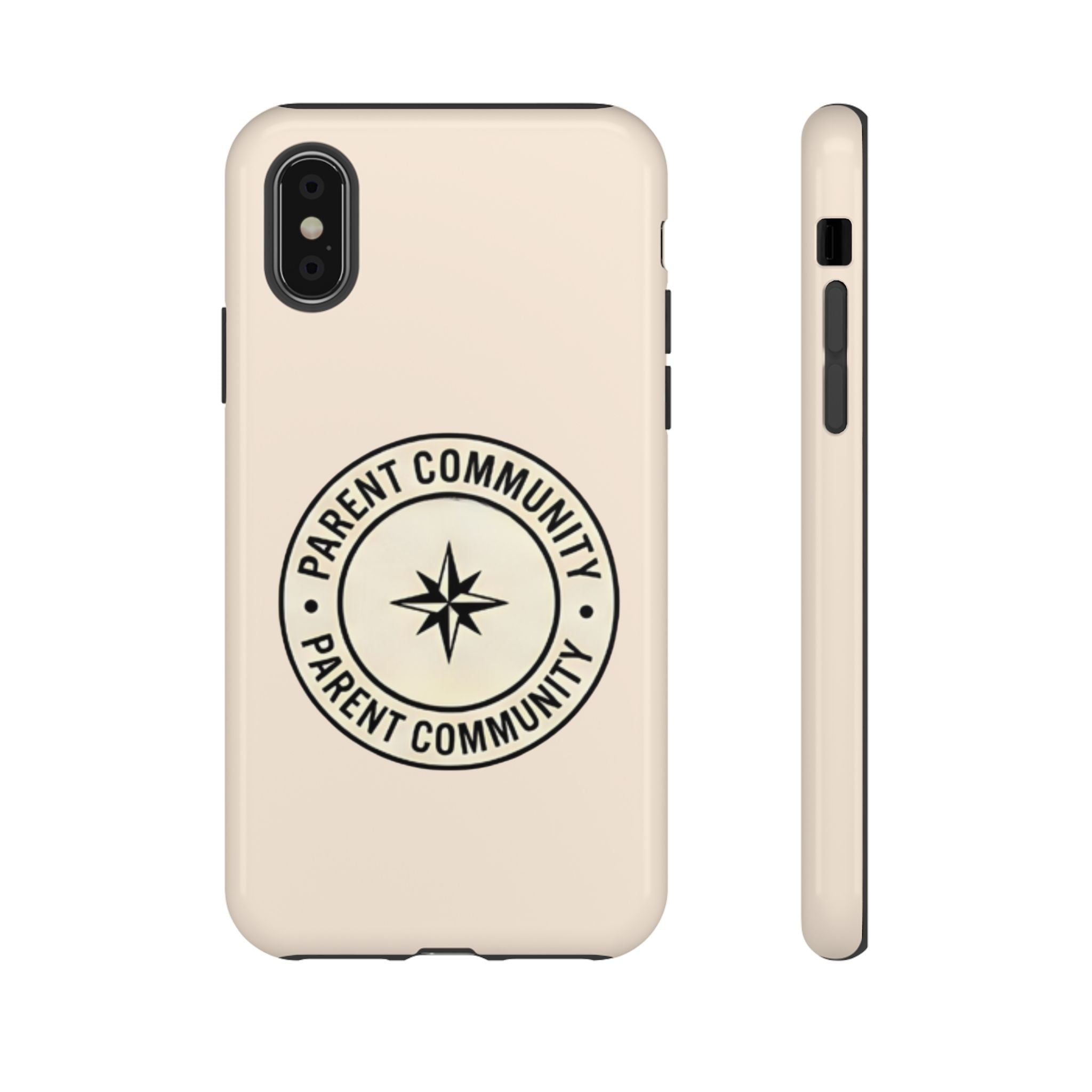 Parent Community Tough Phone Case — Durable Compass Logo Protective Cover