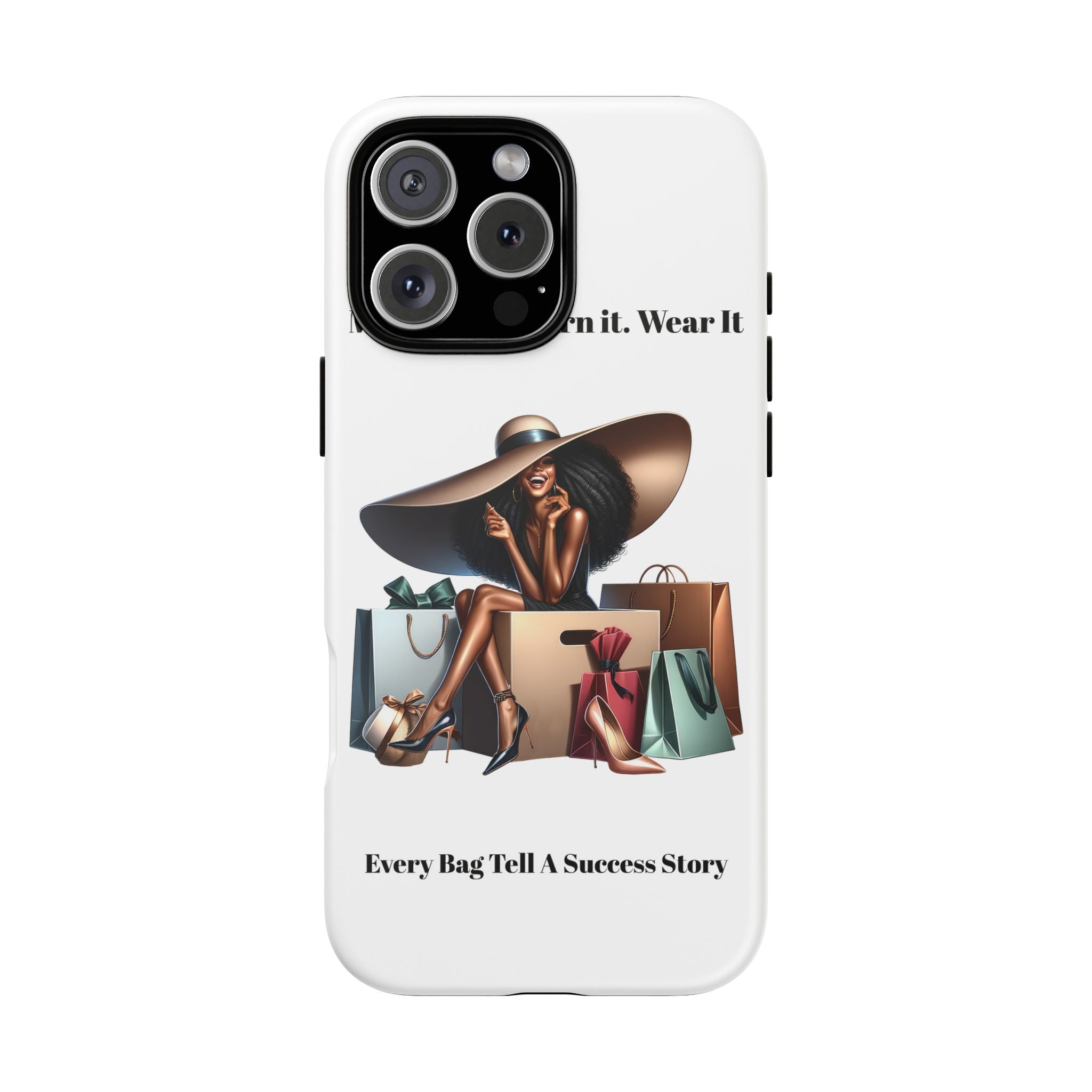 Phone Case - "Manifest It. Earn It. Wear It." Chic Shopper Design