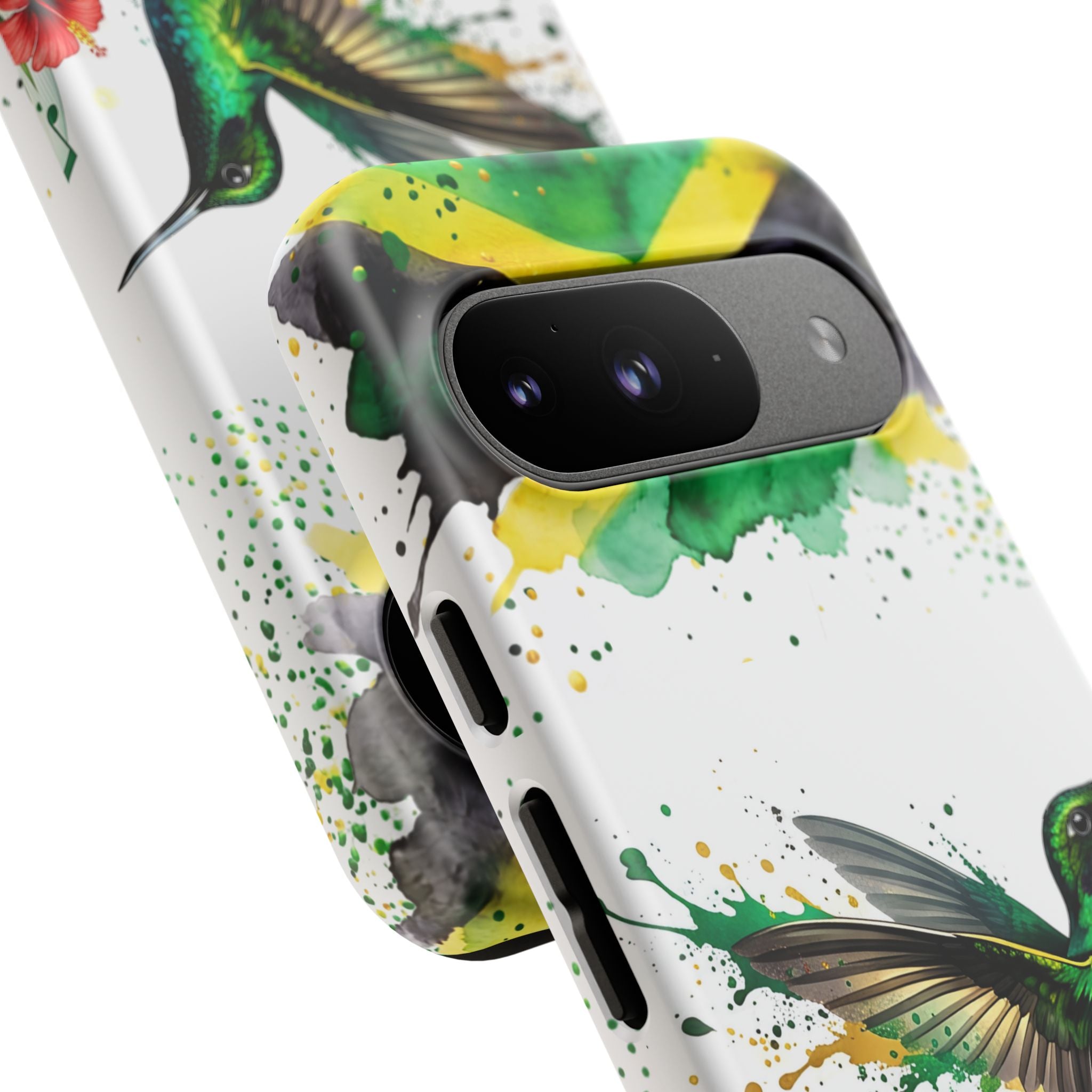 Hummingbird Jamaica Tough Phone Case – Tropical Floral Protective Cover