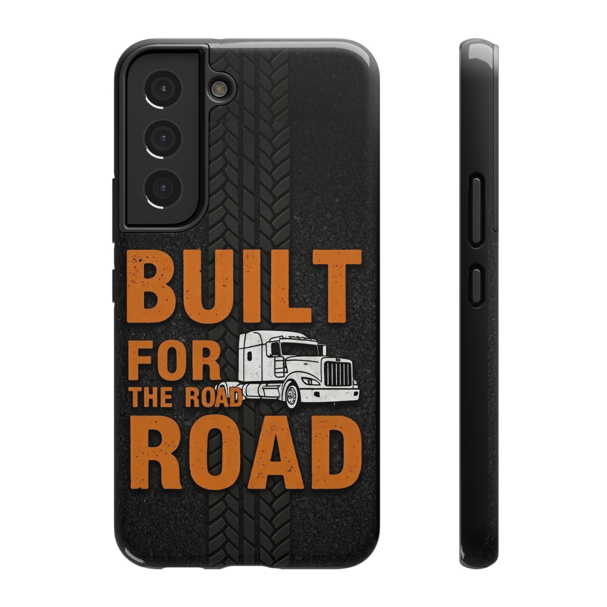 Phone Case — "Built for the Road" Truck Tire-Track Impact-Resistant Case