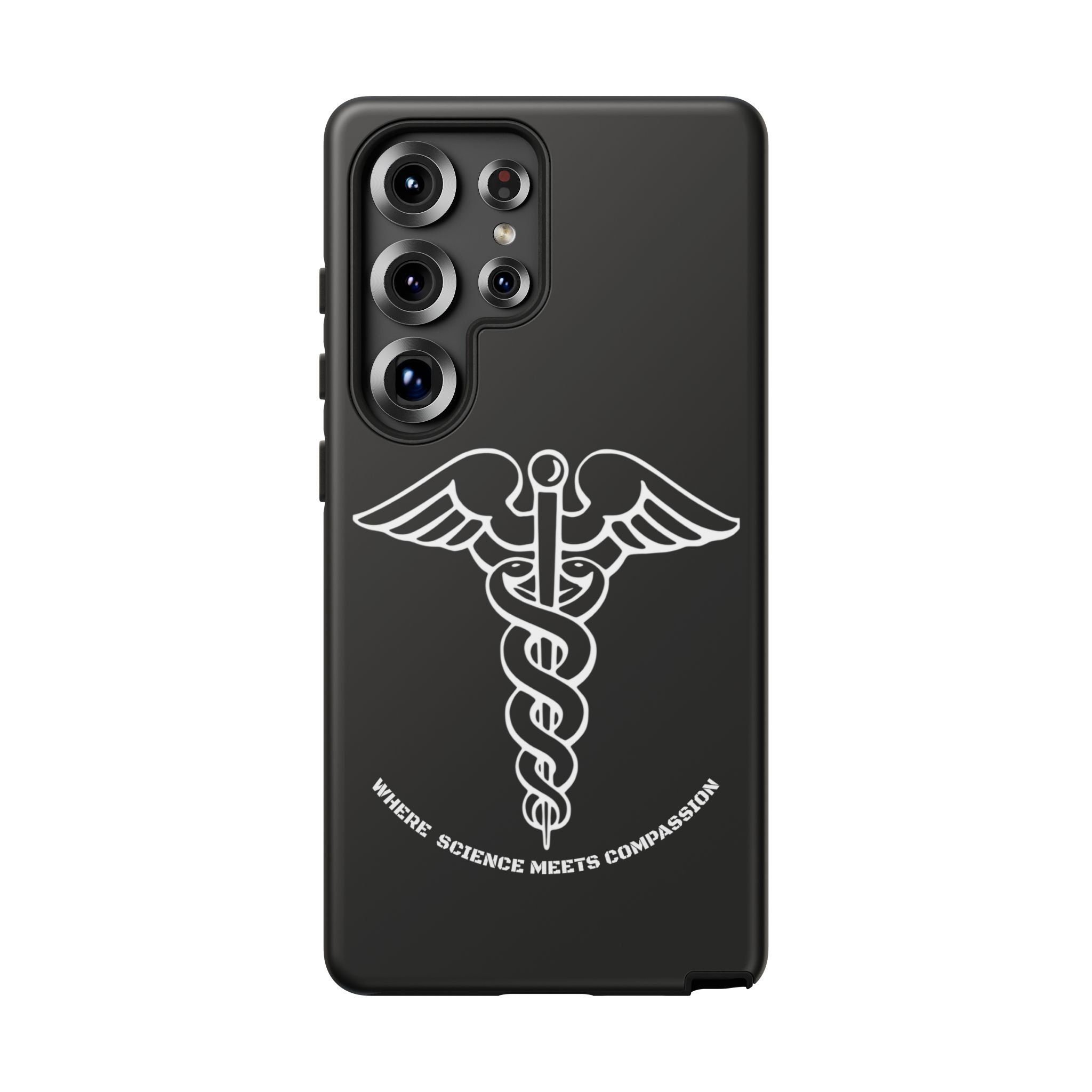 Medical Caduceus Phone Case — "Where Science Meets Compassion" Protective iPhone Cover