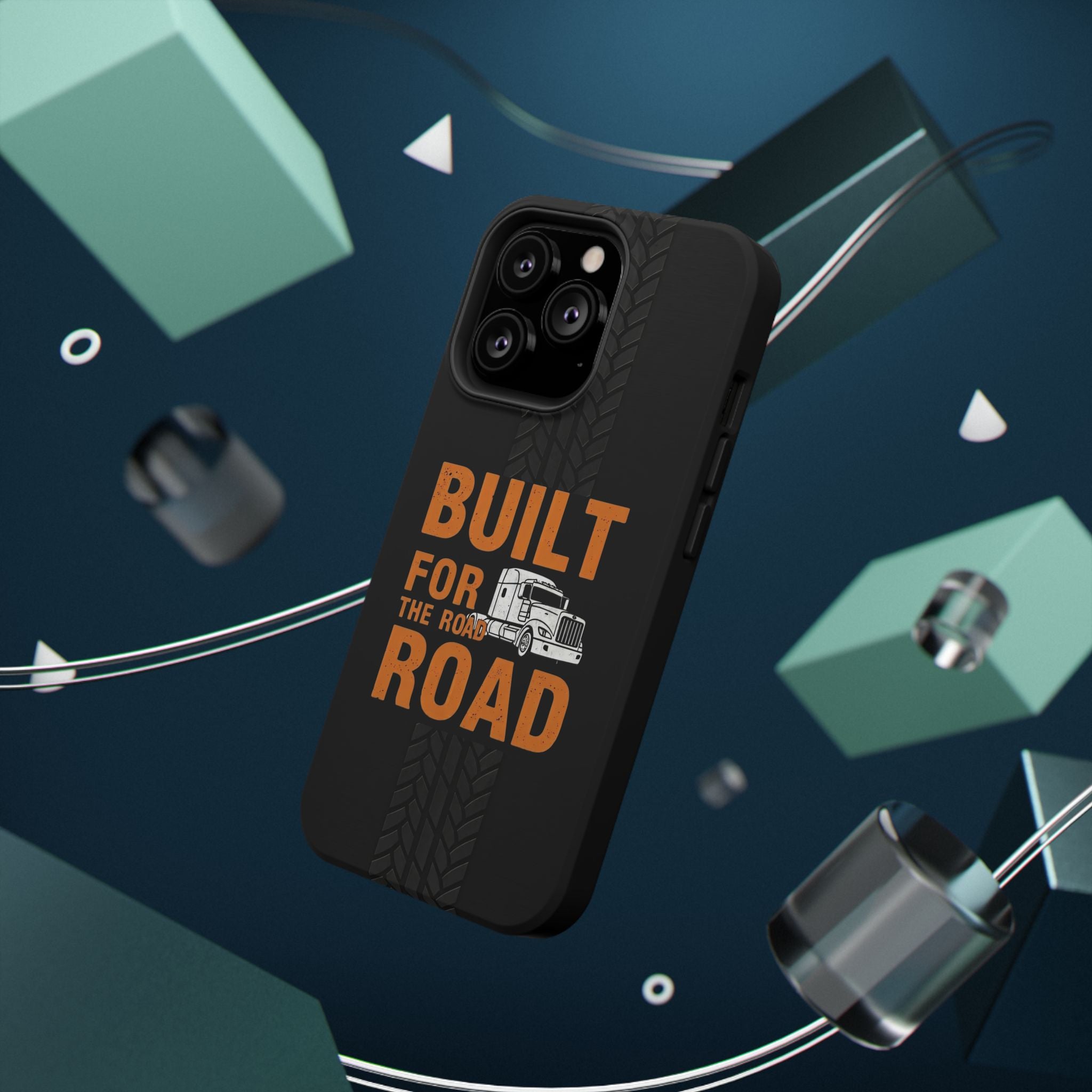 Phone Case — "Built for the Road" Truck Tire-Track Impact-Resistant Case