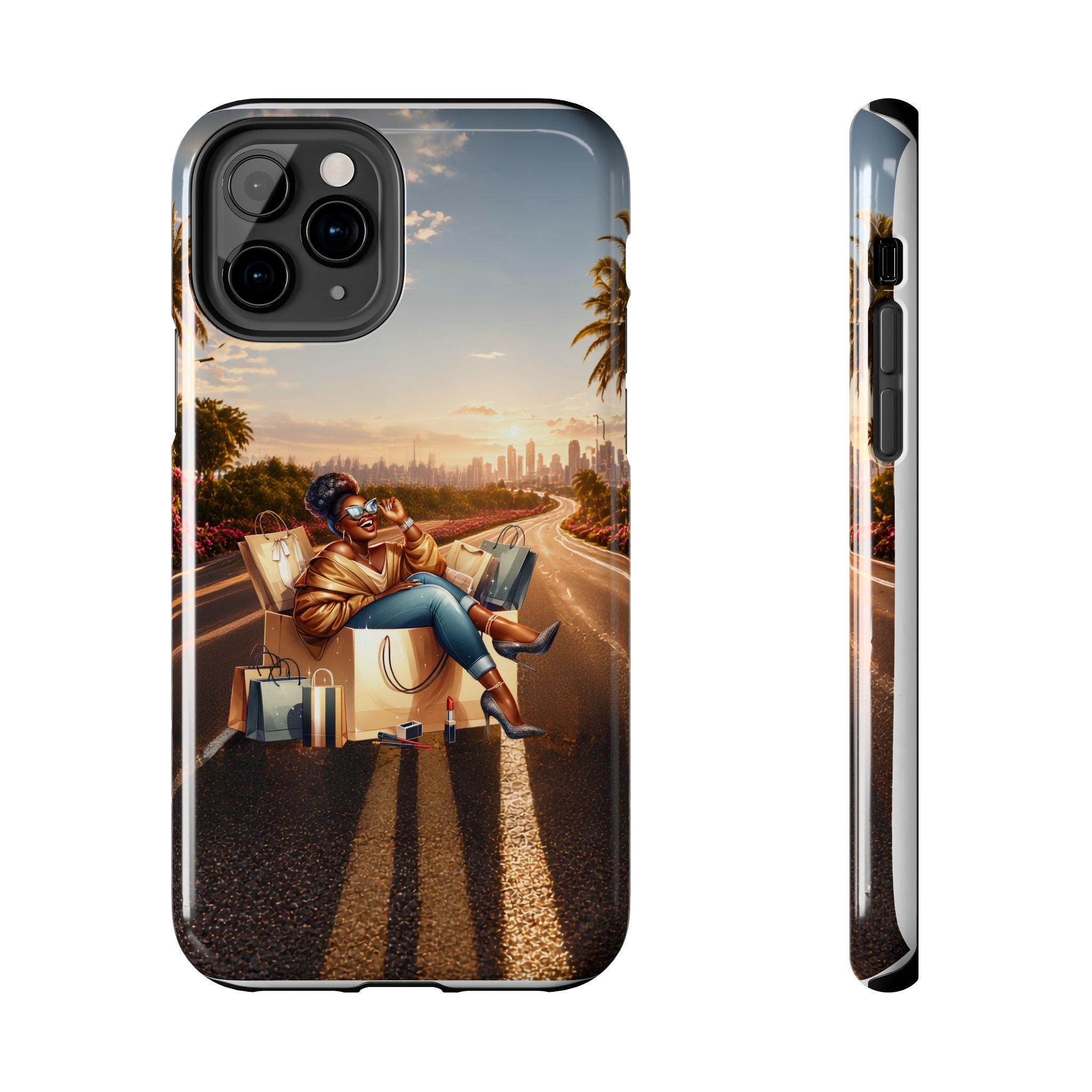 Sunset Roadtrip Tough Phone Case — Relaxed Traveler Design