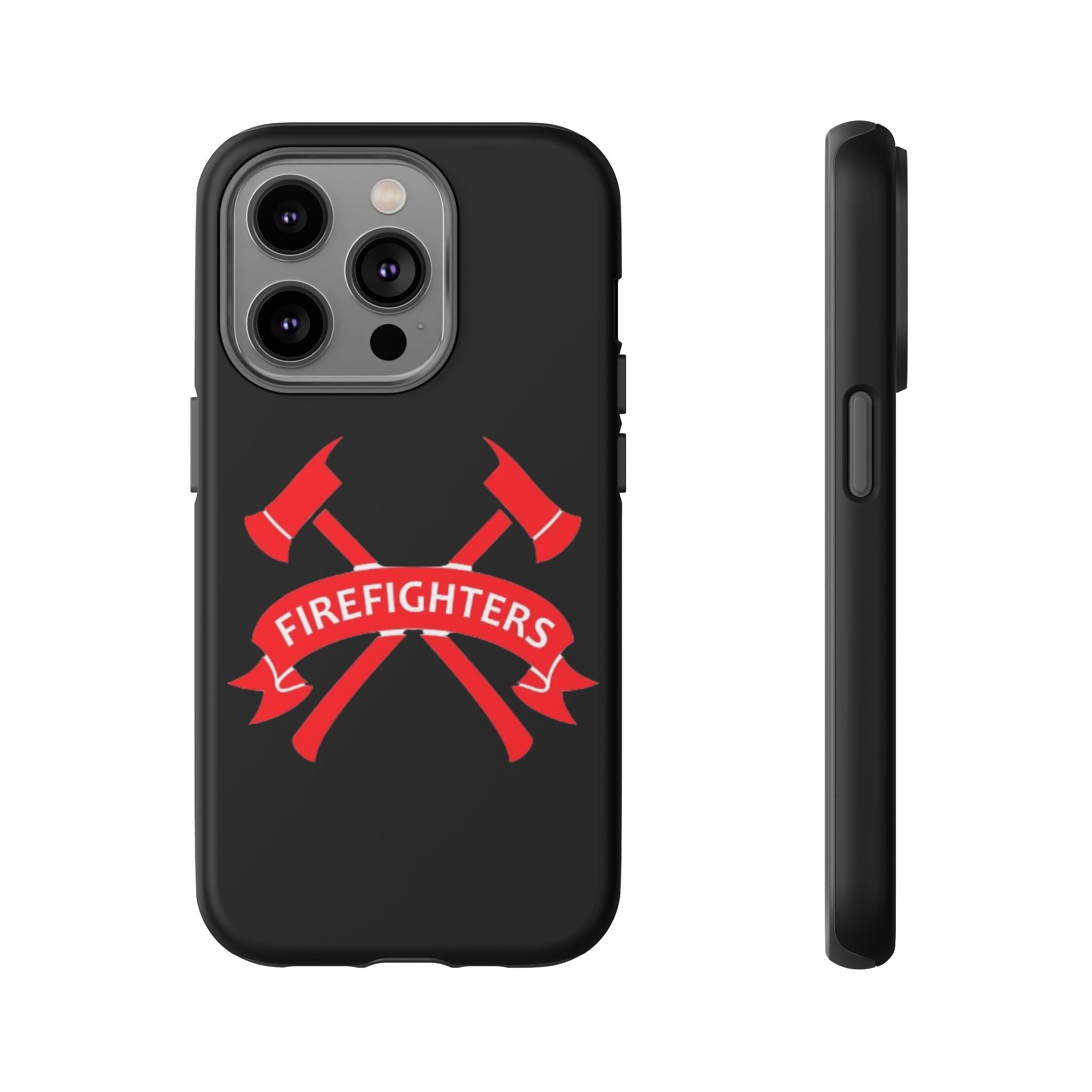 Firefighters Tough Phone Case — Red Crossed Axes Design
