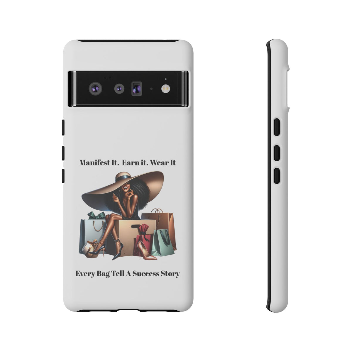 Phone Case - "Manifest It. Earn It. Wear It." Chic Shopper Design