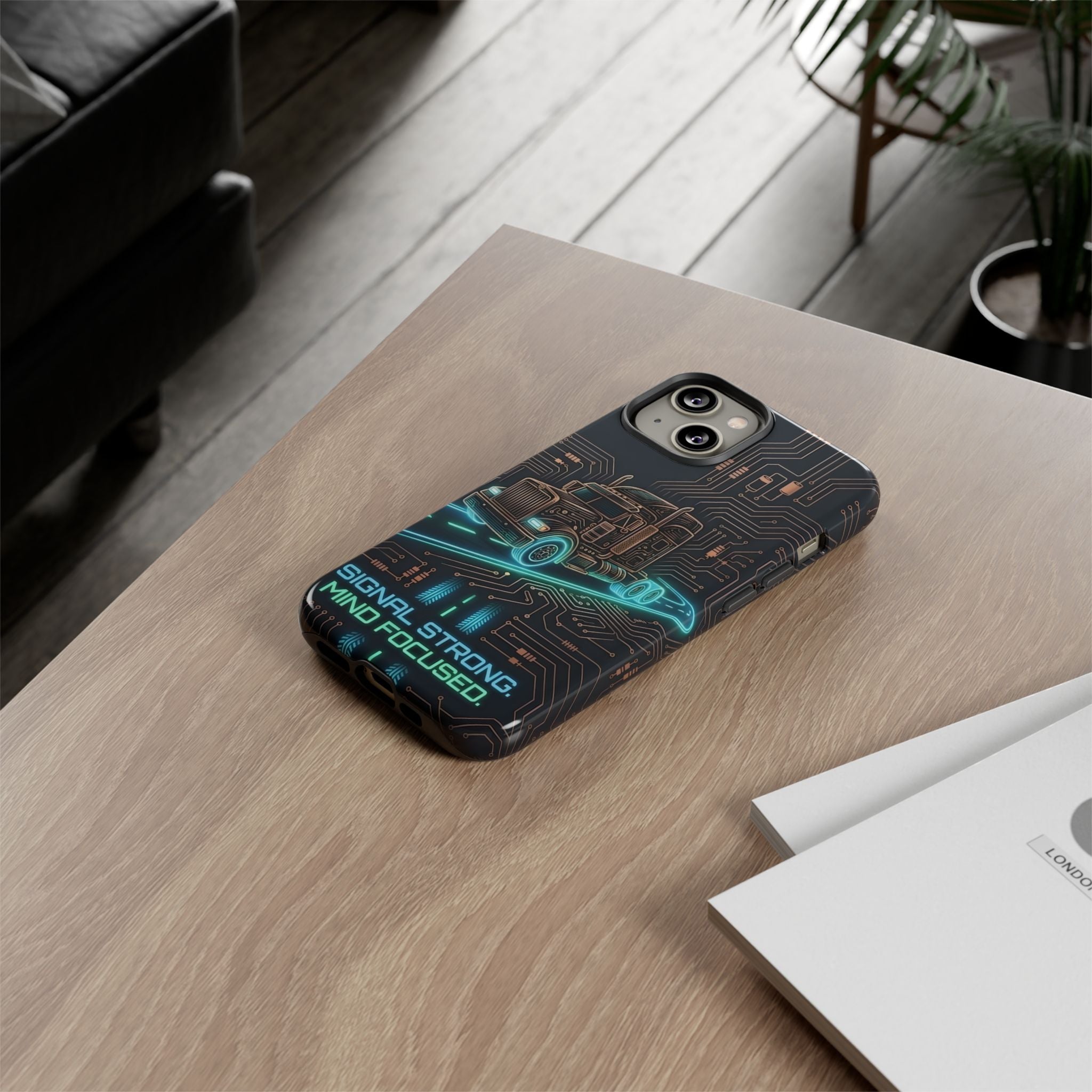 Truck Driver Gamer Phone Case — “Real Life. No Pause Button.”