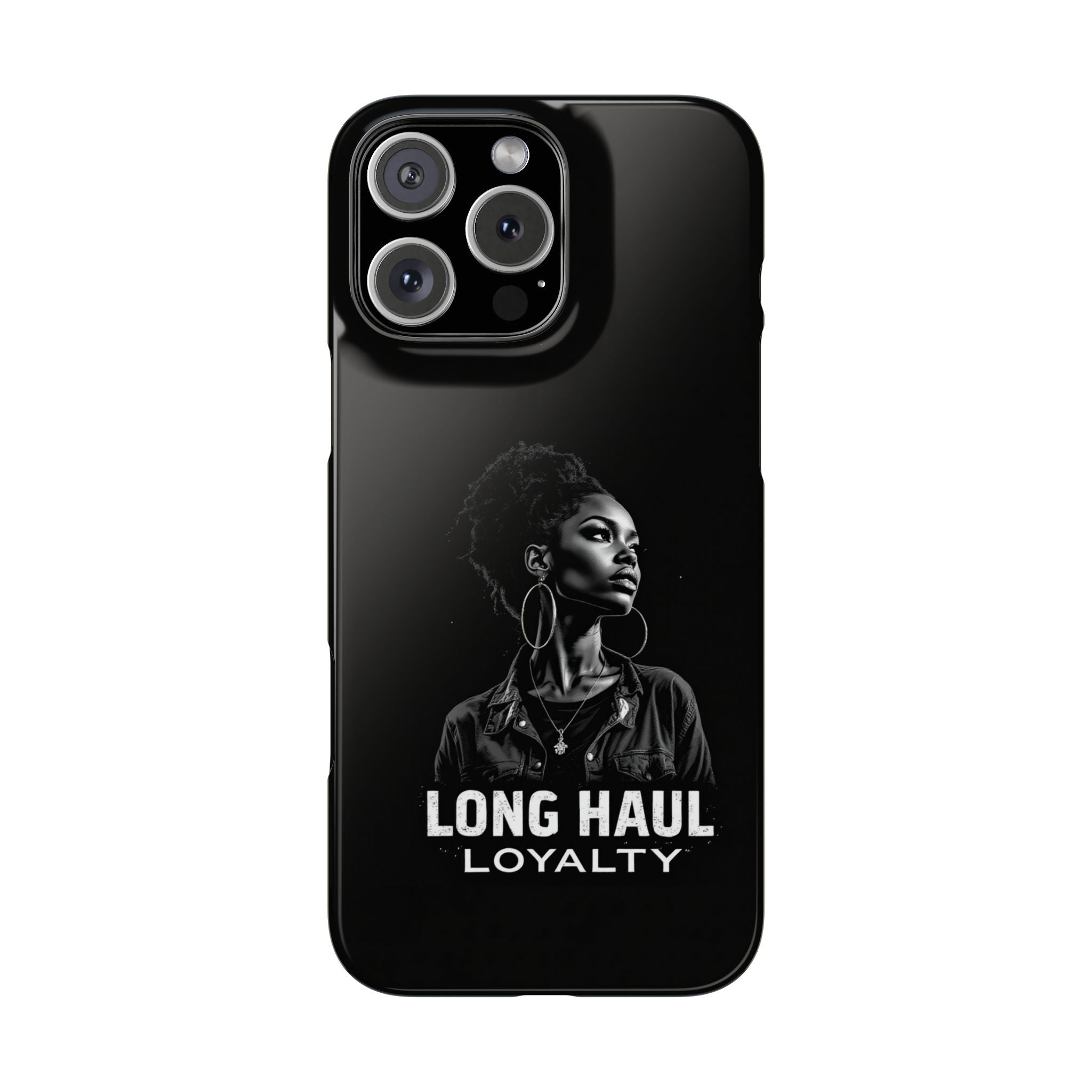Phone Case — "Long Haul Loyalty" Black Portrait Snap Case