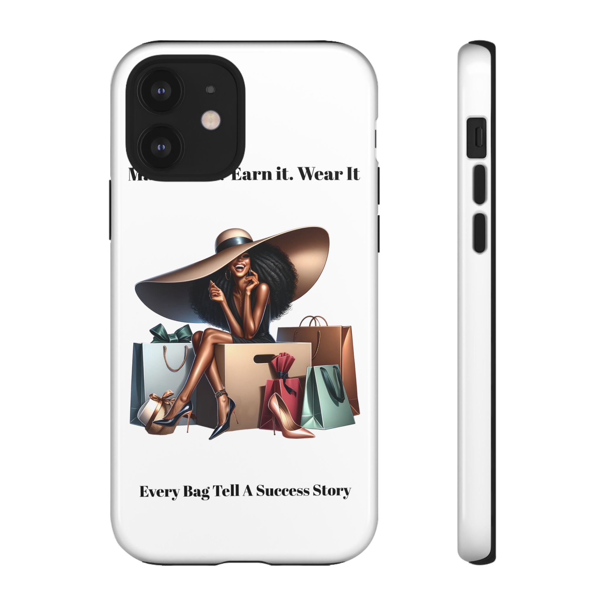 Phone Case - "Manifest It. Earn It. Wear It." Chic Shopper Design