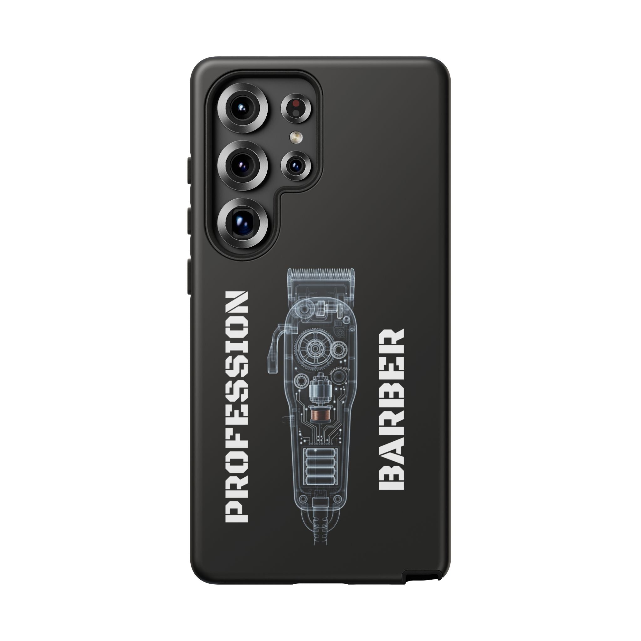 Barber Clip Cord X‑Ray Tough Phone Case – Professional Barber Gift