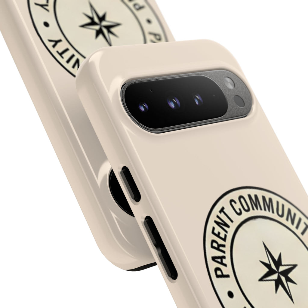 Parent Community Tough Phone Case — Durable Compass Logo Protective Cover