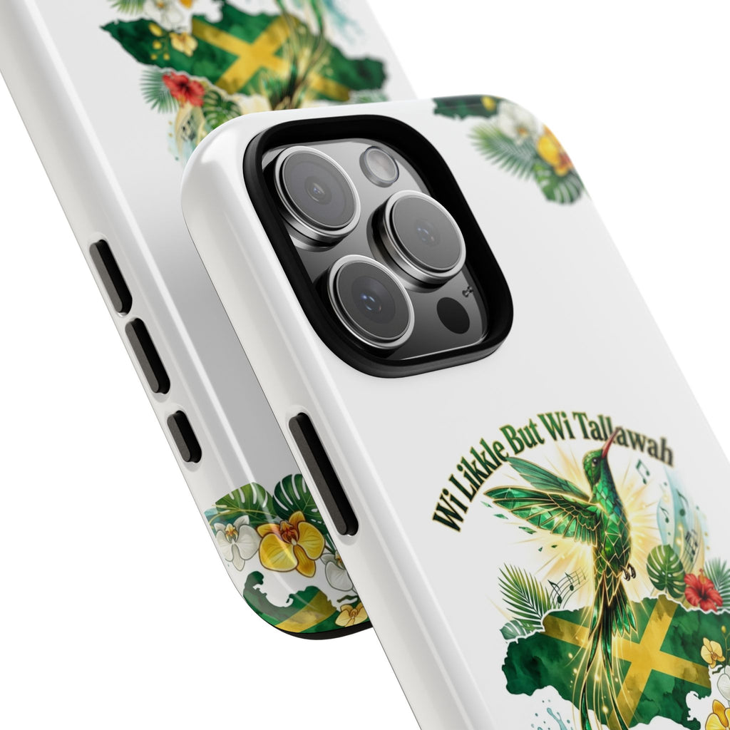 Jamaica Hummingbird Phone Case — “Wi Likkle But Wi Tallawah” Tropical Protective Cover
