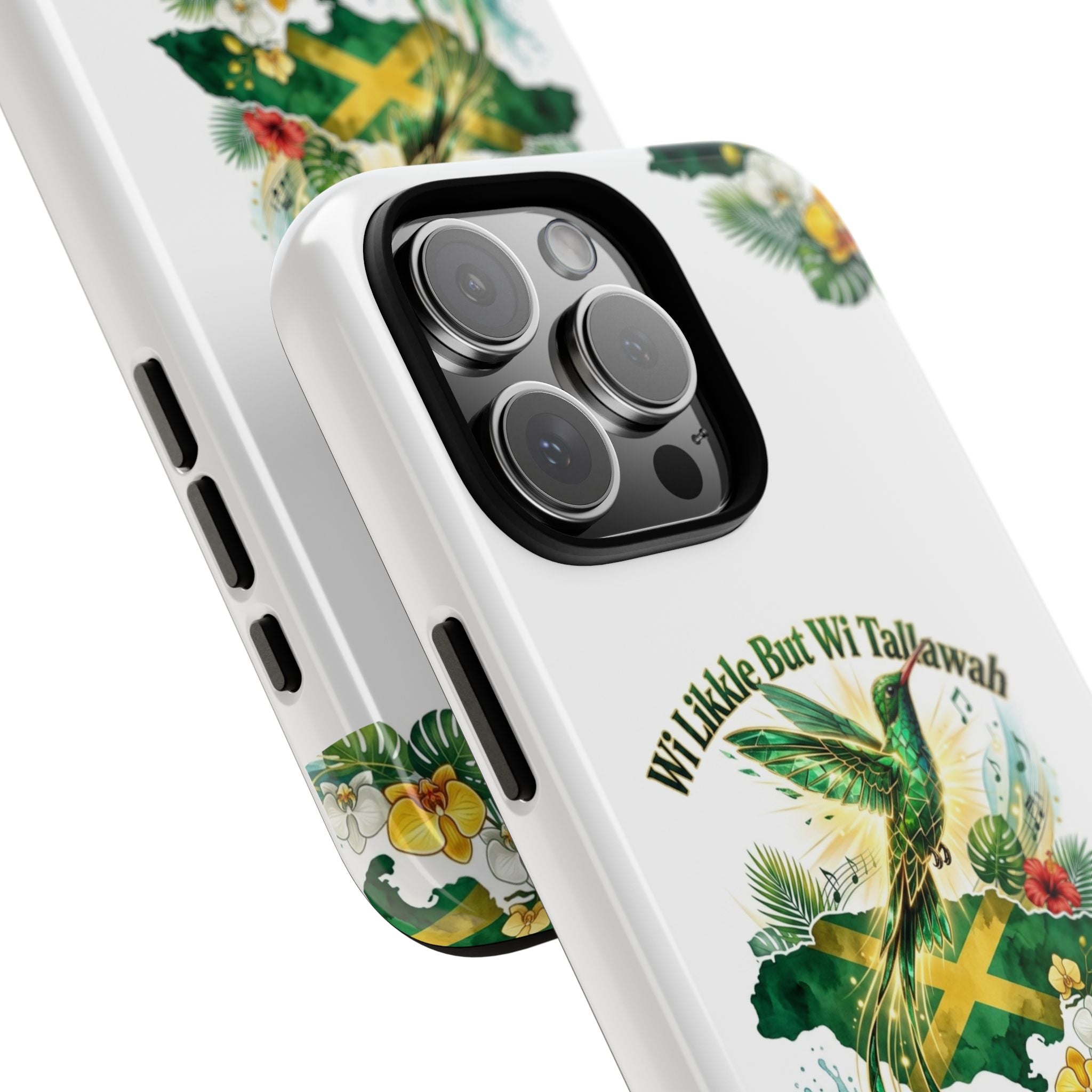 Jamaica Hummingbird Phone Case — “Wi Likkle But Wi Tallawah” Tropical Protective Cover