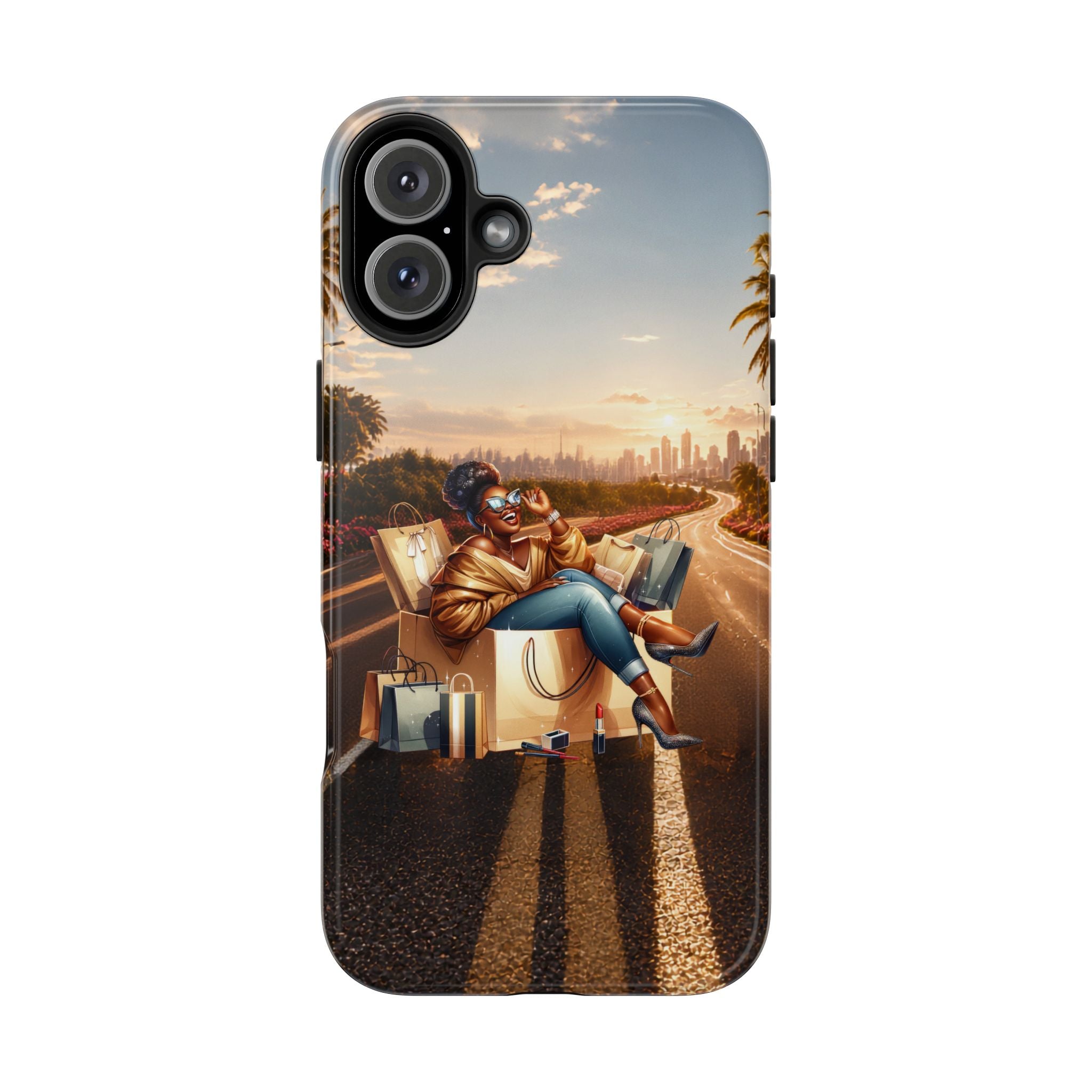 Sunset Roadtrip Tough Phone Case — Relaxed Traveler Design