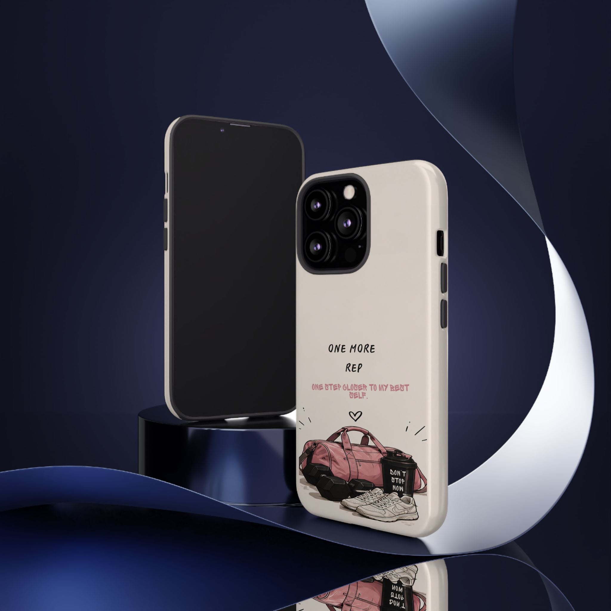 Gym Phone Case — "One More Rep" Workout Duffle & Sneakers Protective Case