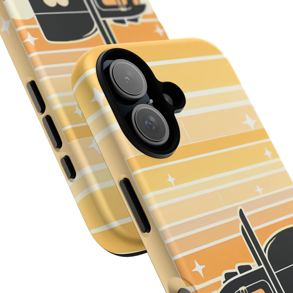 Trucker Heart Phone Case — Retro Semi Truck Protective Phone Cover