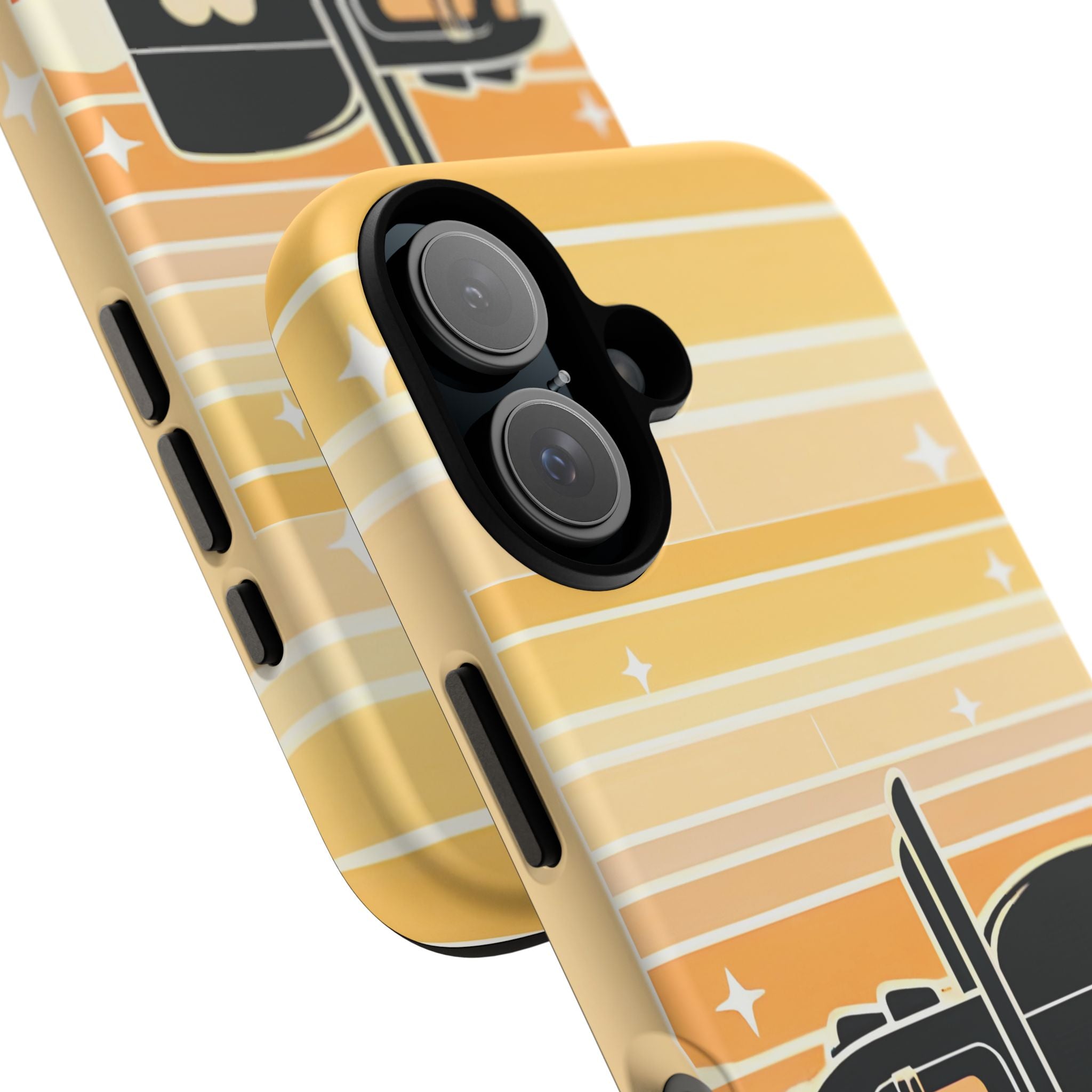 Trucker Heart Phone Case — Retro Semi Truck Protective Phone Cover