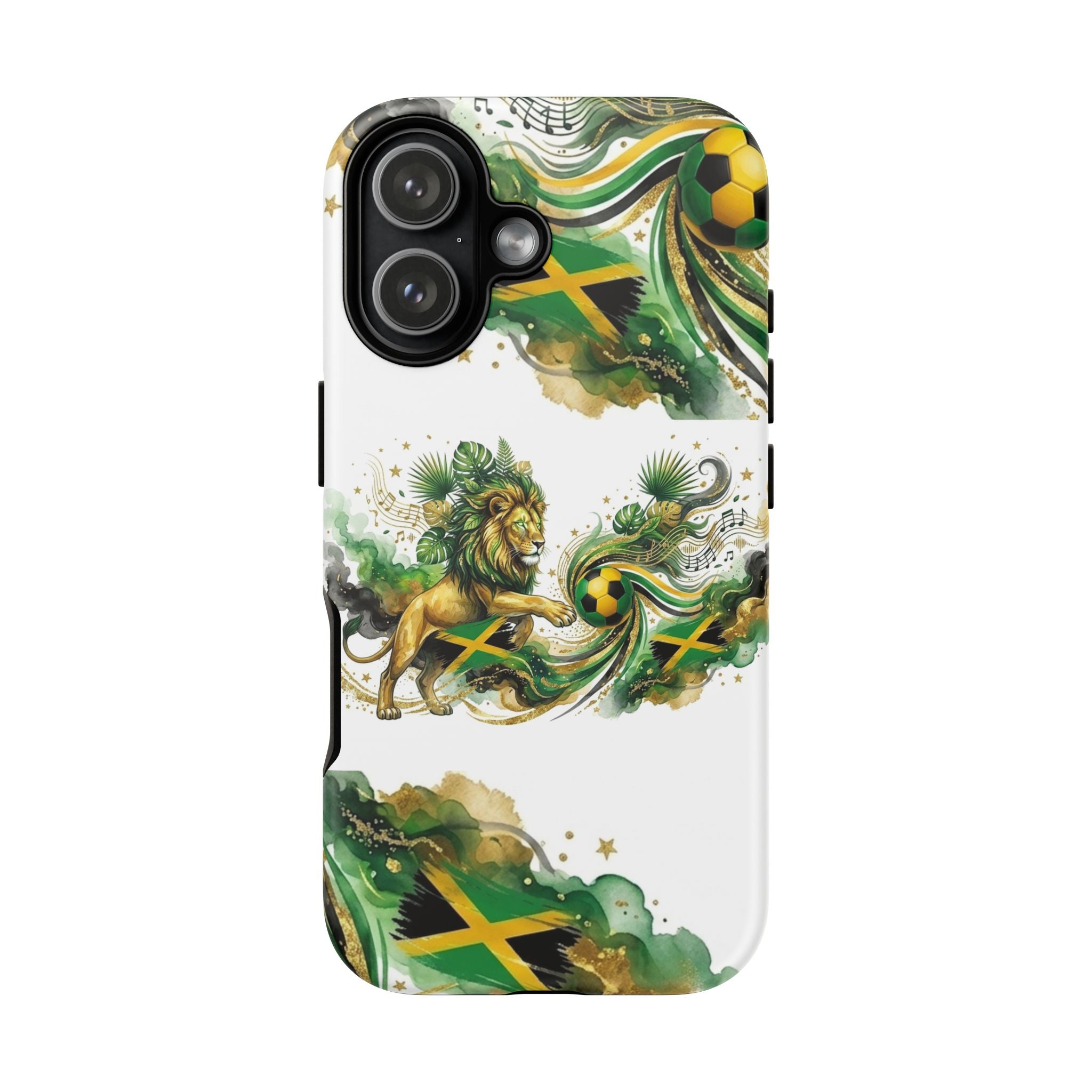 Jamaica Lion Phone Case — Jamaican Flag Rasta Protective Tough Case