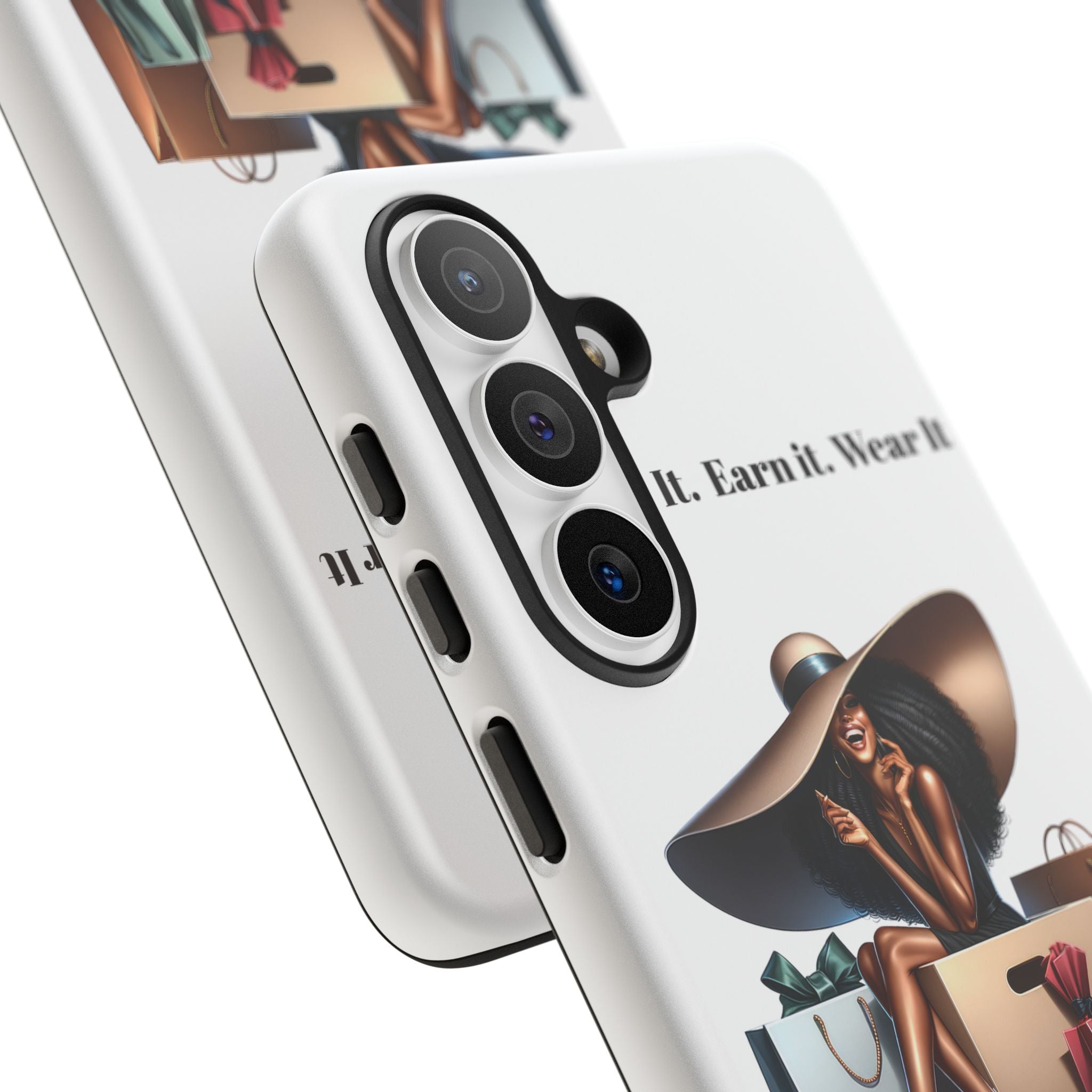 Phone Case - "Manifest It. Earn It. Wear It." Chic Shopper Design
